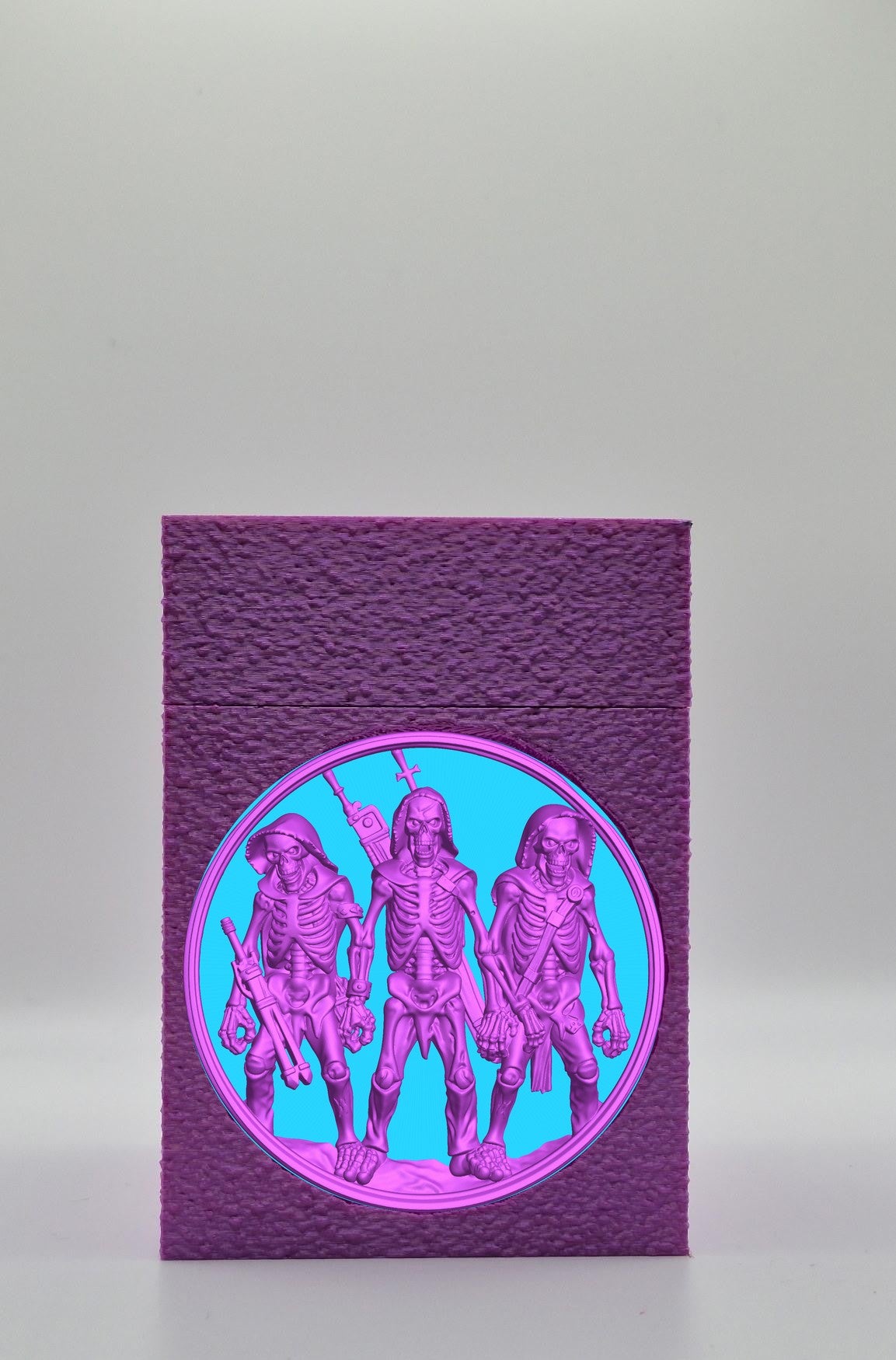 Skeleton Army Card Box — Purple