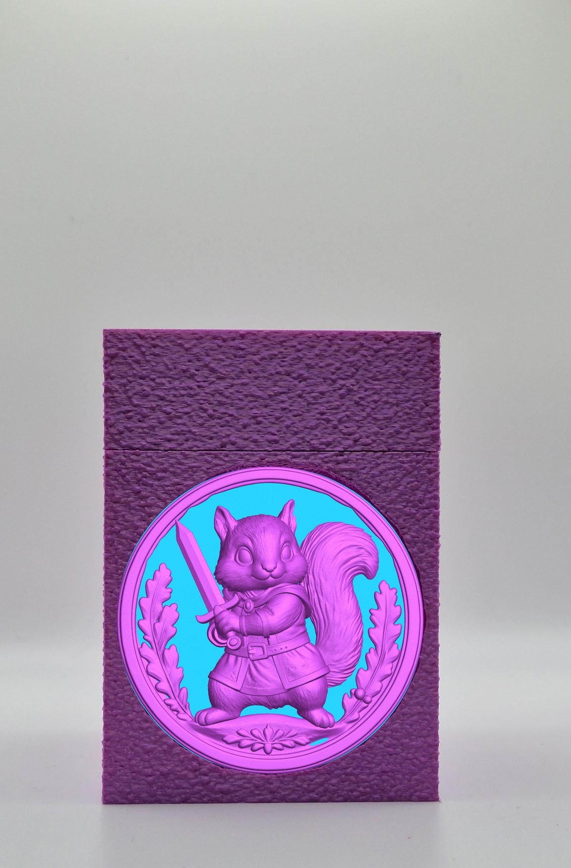 Squirrel Card Box — Purple