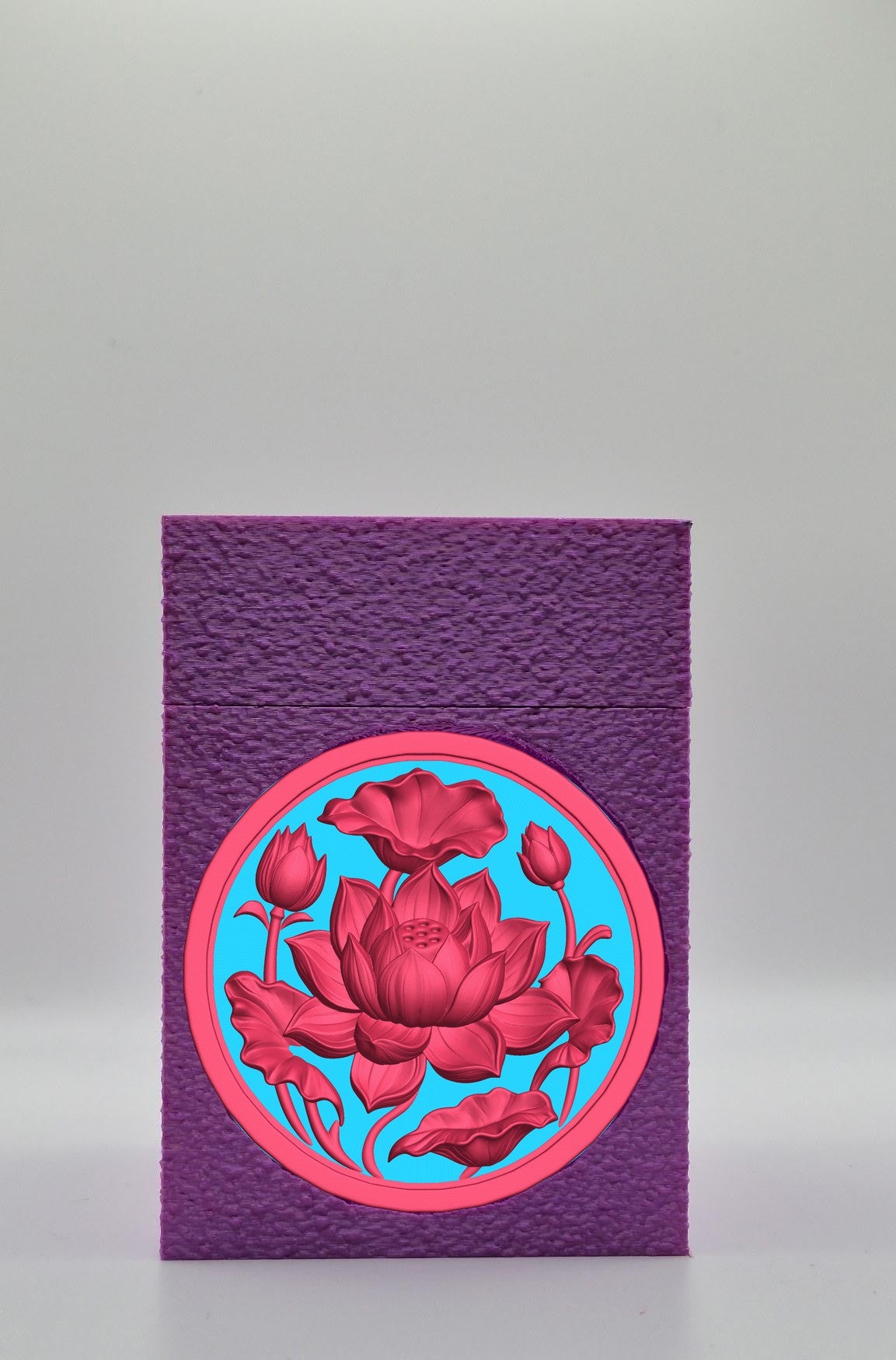 Lotus Card Box — Purple