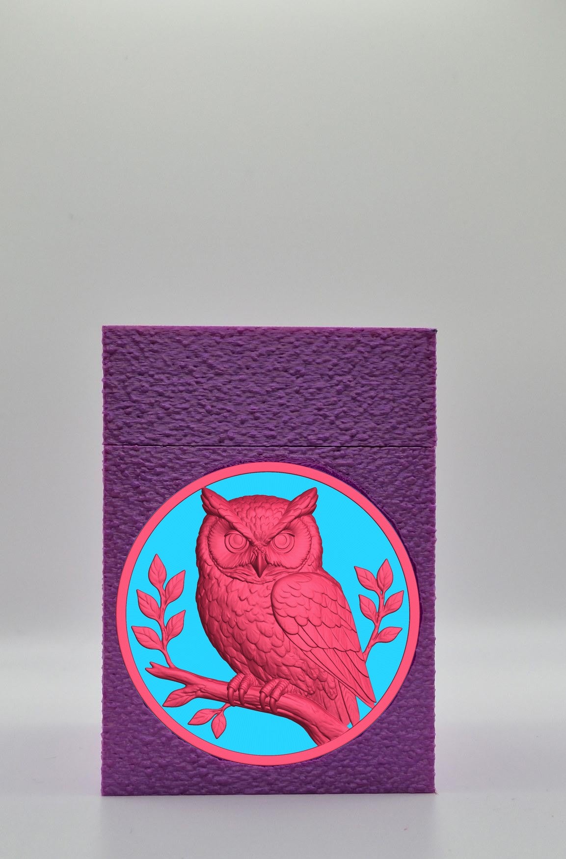 Owl Card Box — Purple