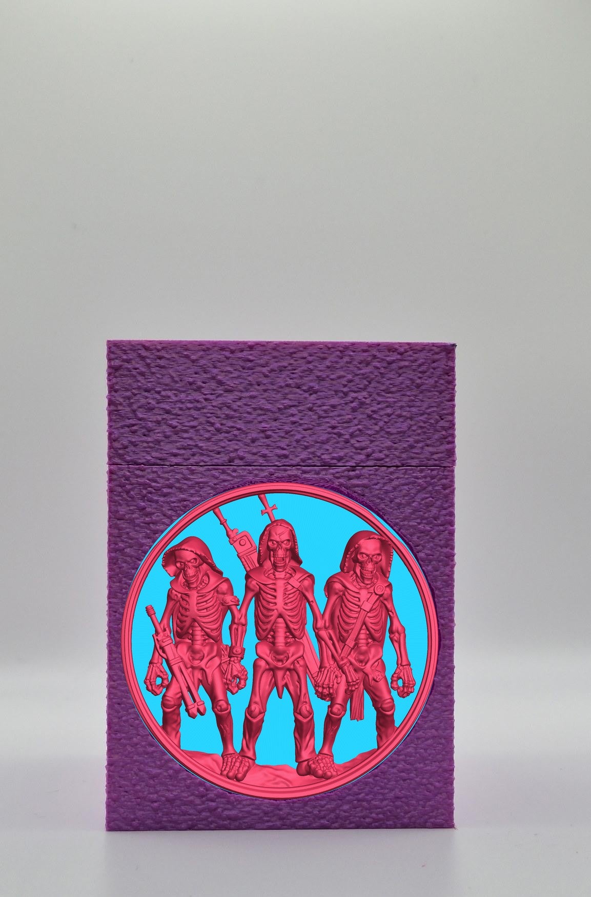 Skeleton Army Card Box — Purple