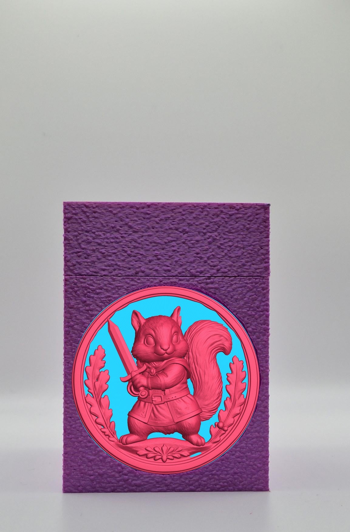 Squirrel Card Box — Purple