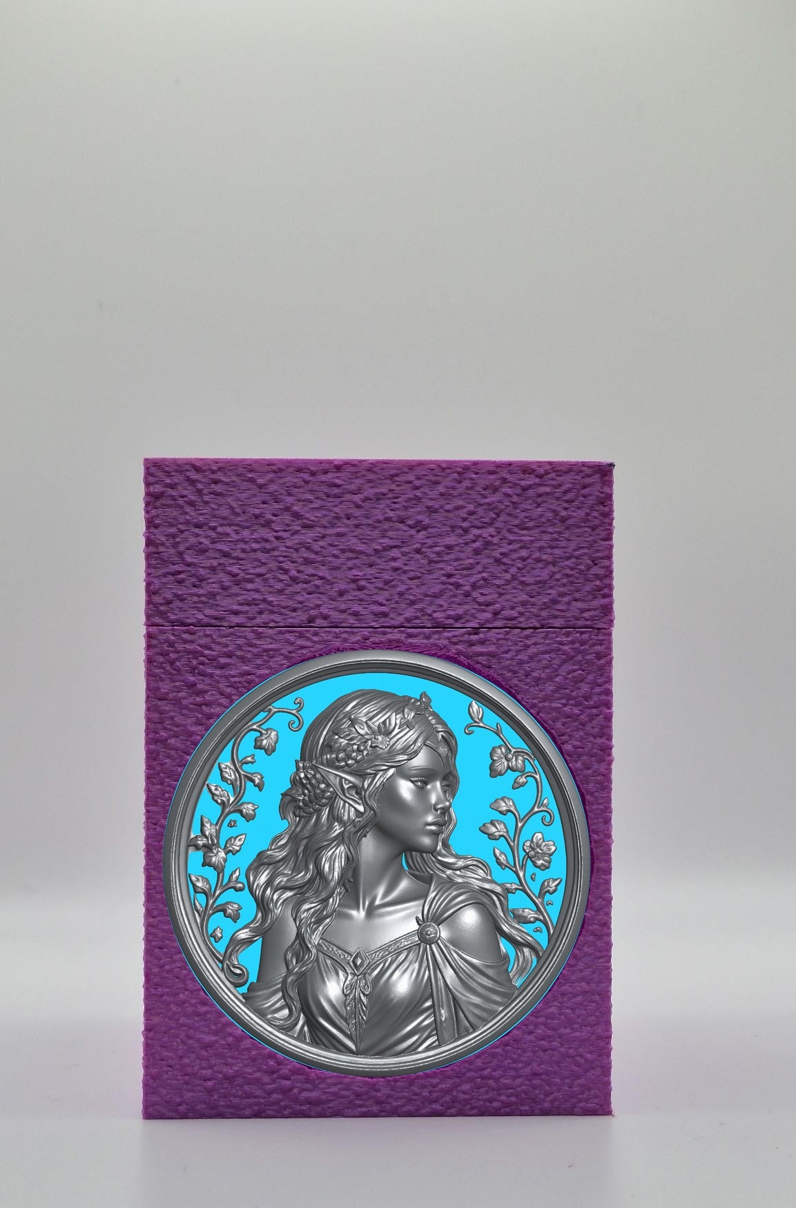 Elf Maiden Card Box — Purple