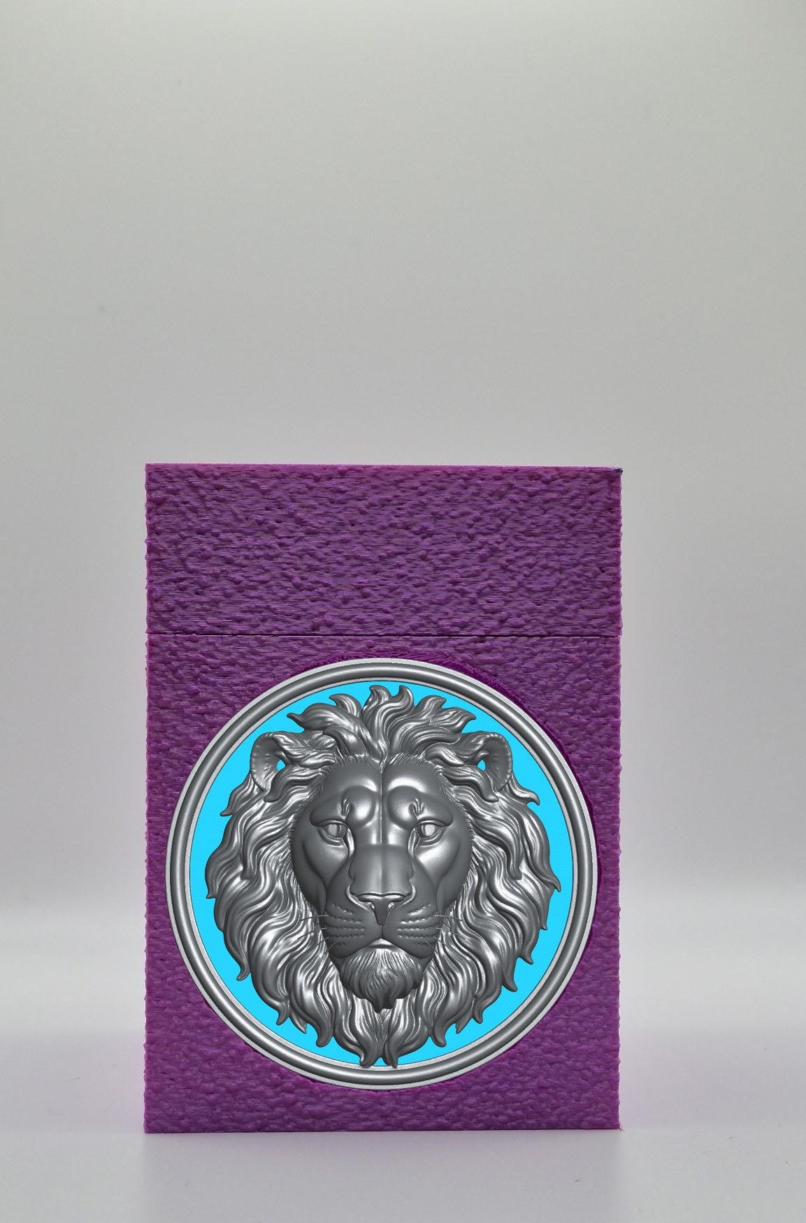 Lion Card Box — Purple