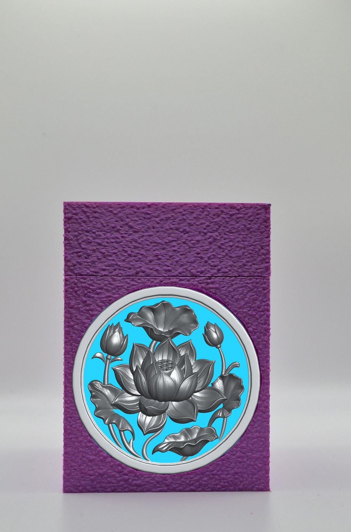 Lotus Card Box — Purple