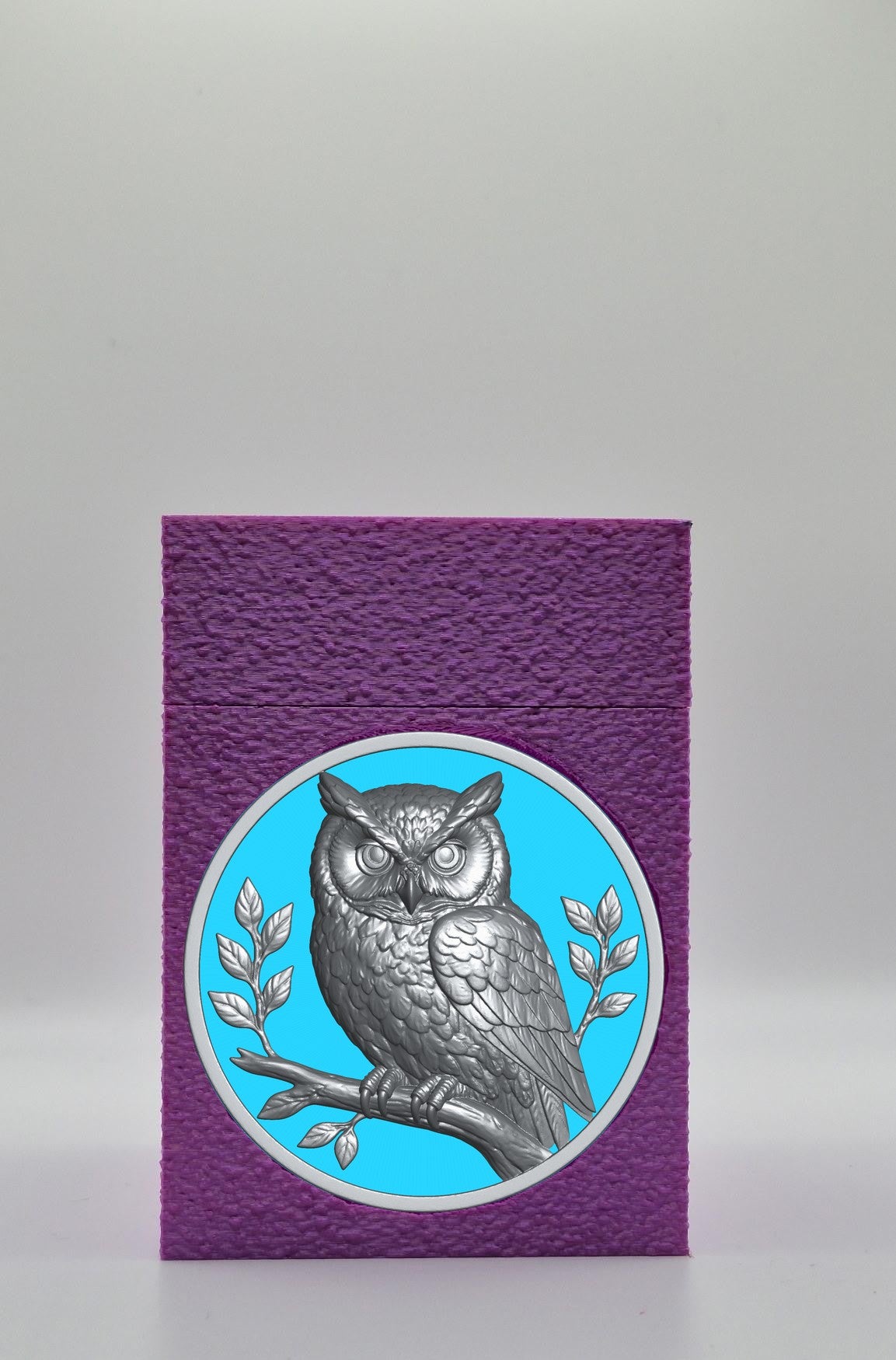Owl Card Box — Purple