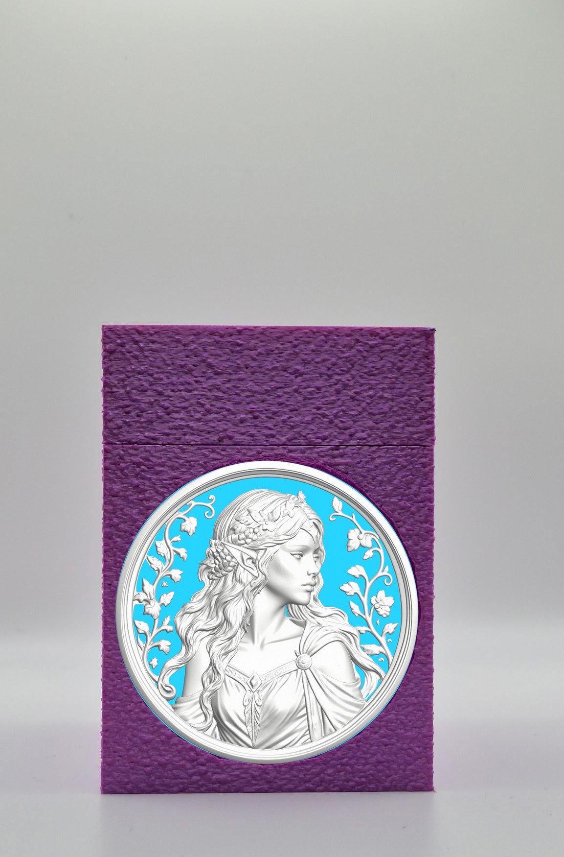 Elf Maiden Card Box — Purple