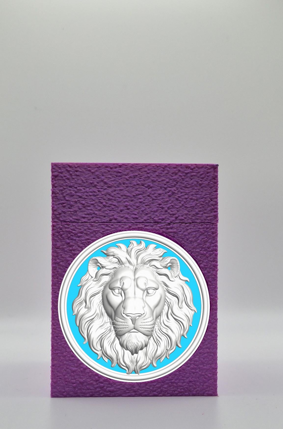 Lion Card Box — Purple