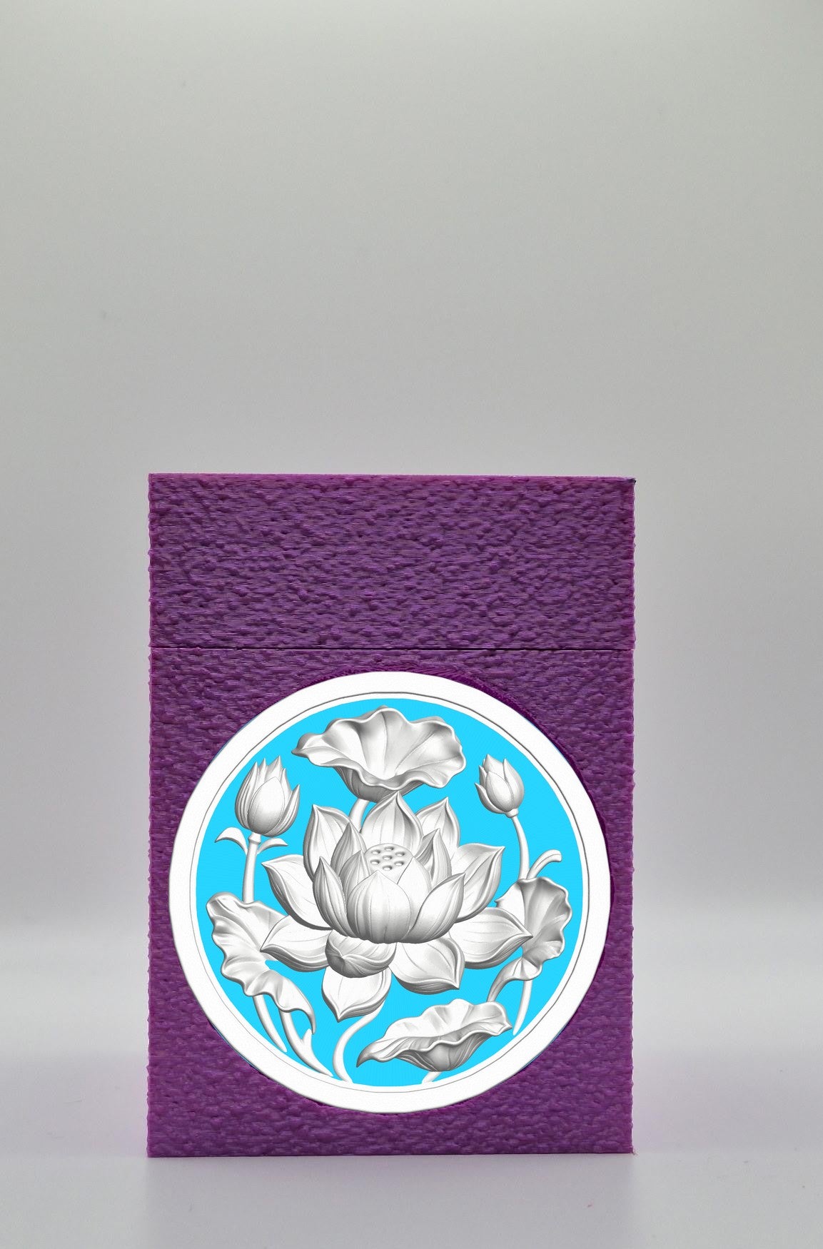 Lotus Card Box — Purple
