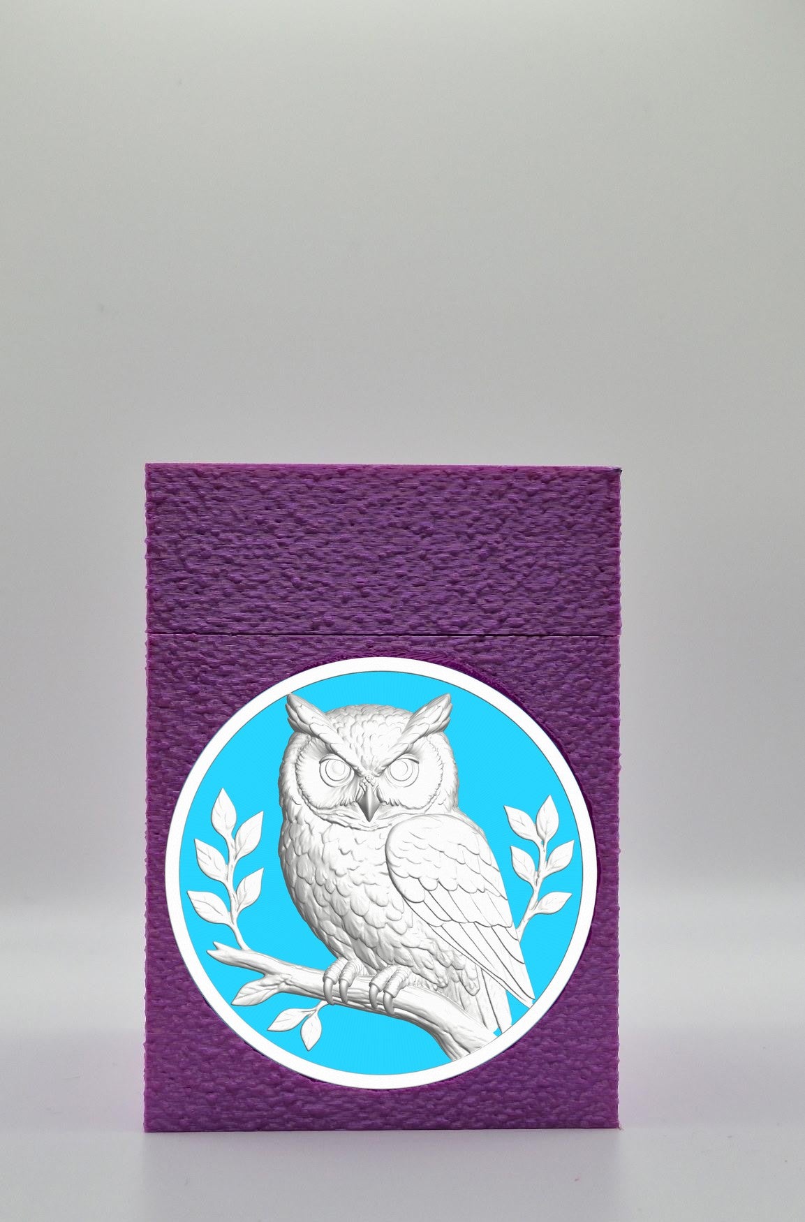 Owl Card Box — Purple