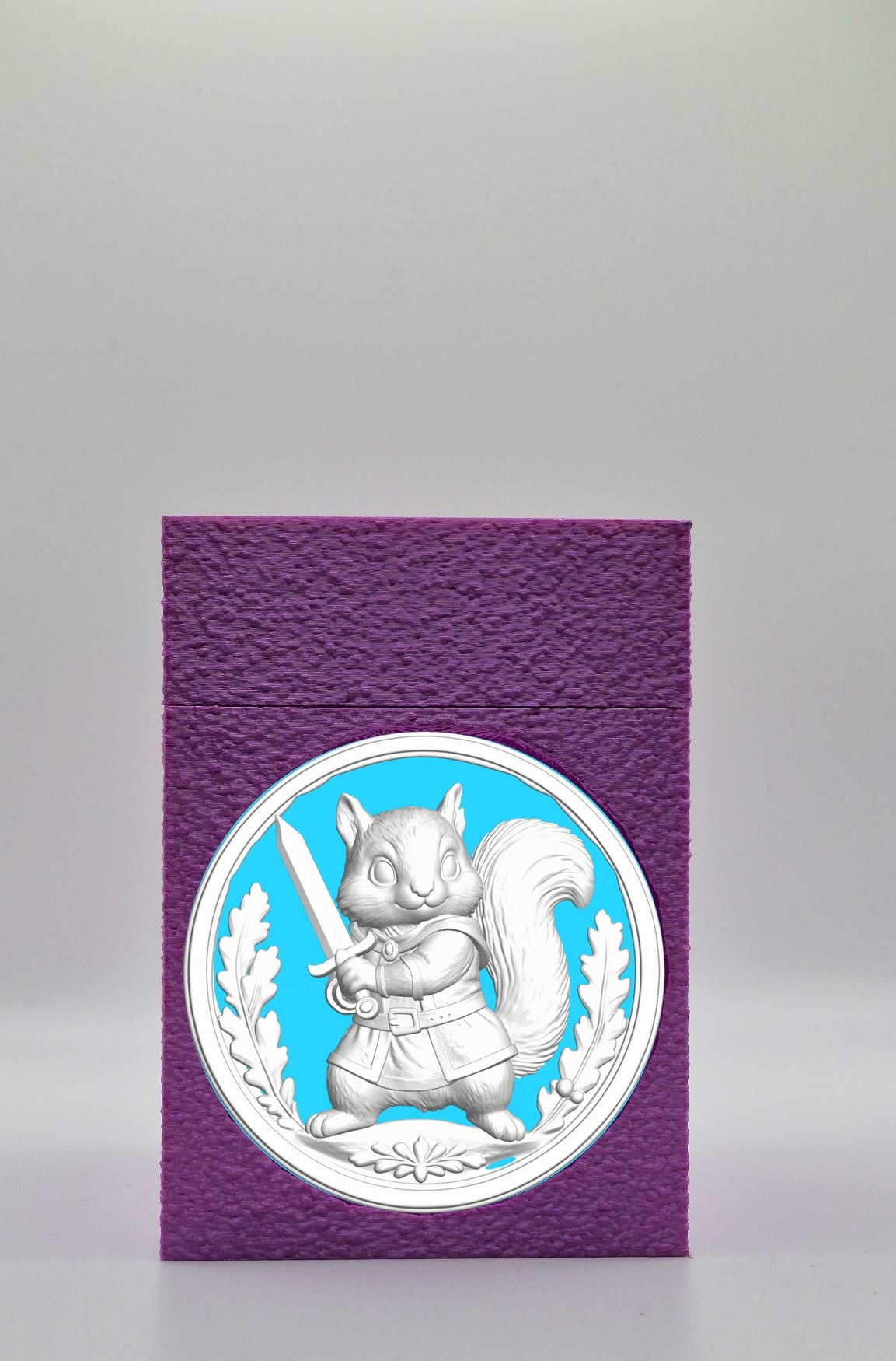 Squirrel Card Box — Purple