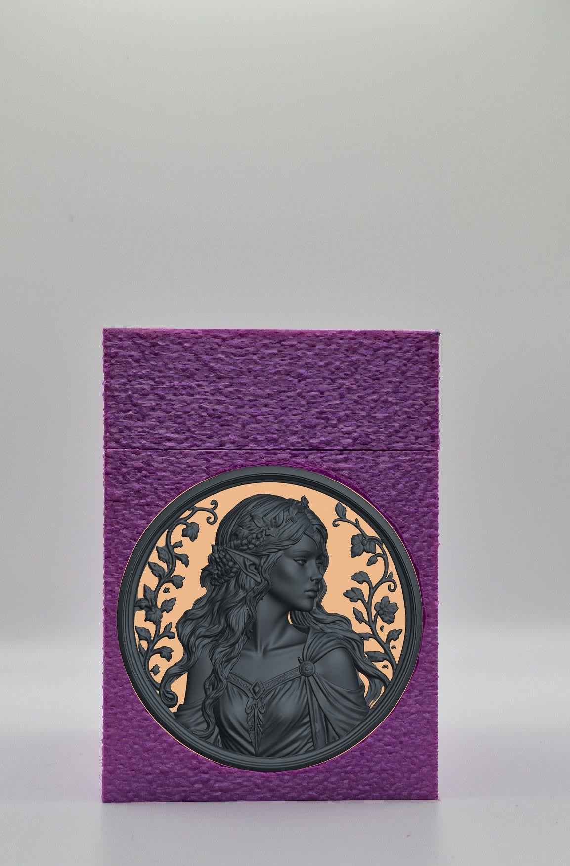 Elf Maiden Card Box — Purple