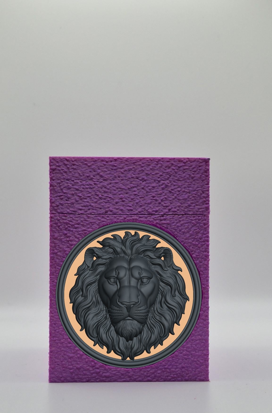 Lion Card Box — Purple