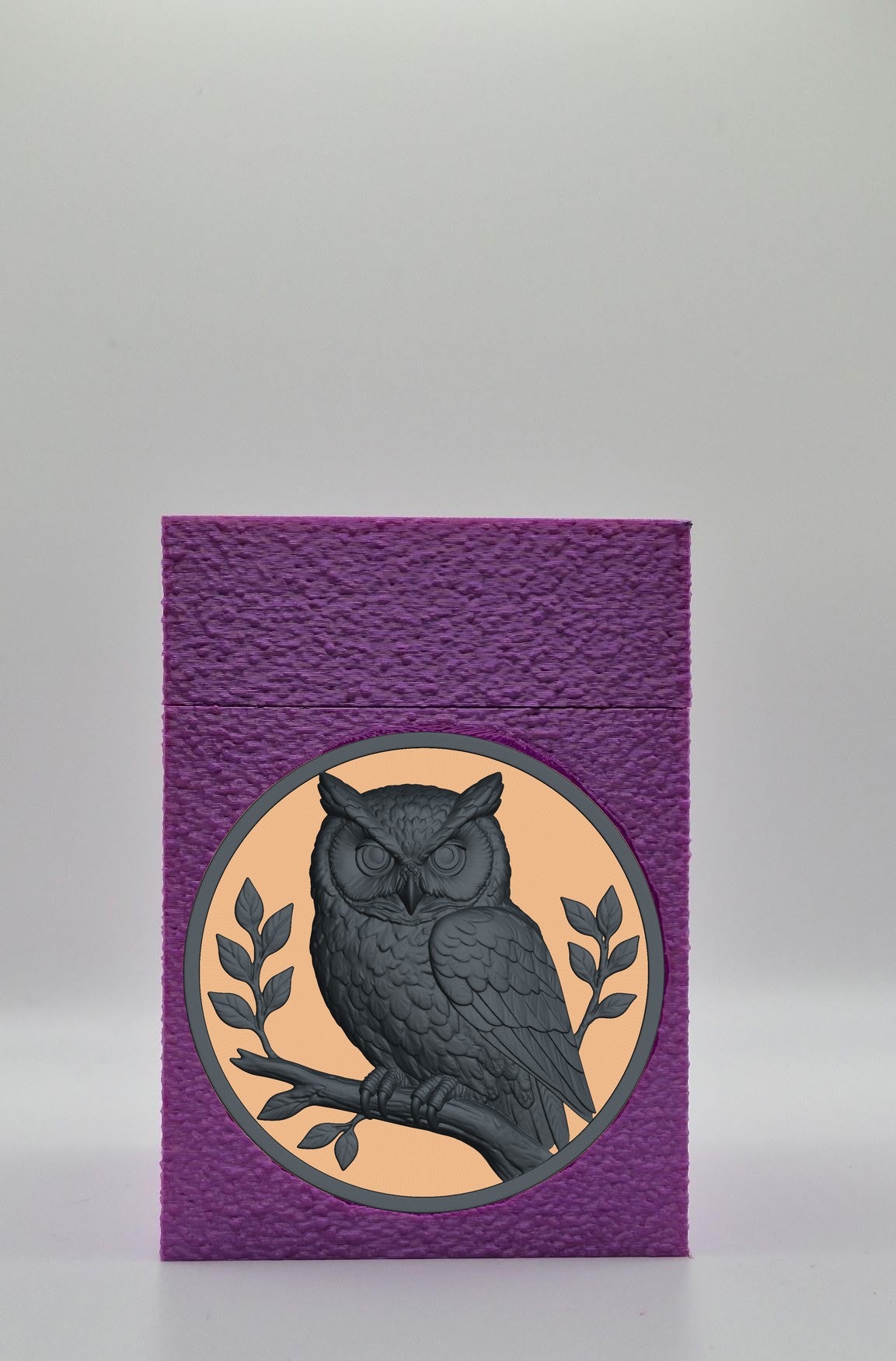 Owl Card Box — Purple