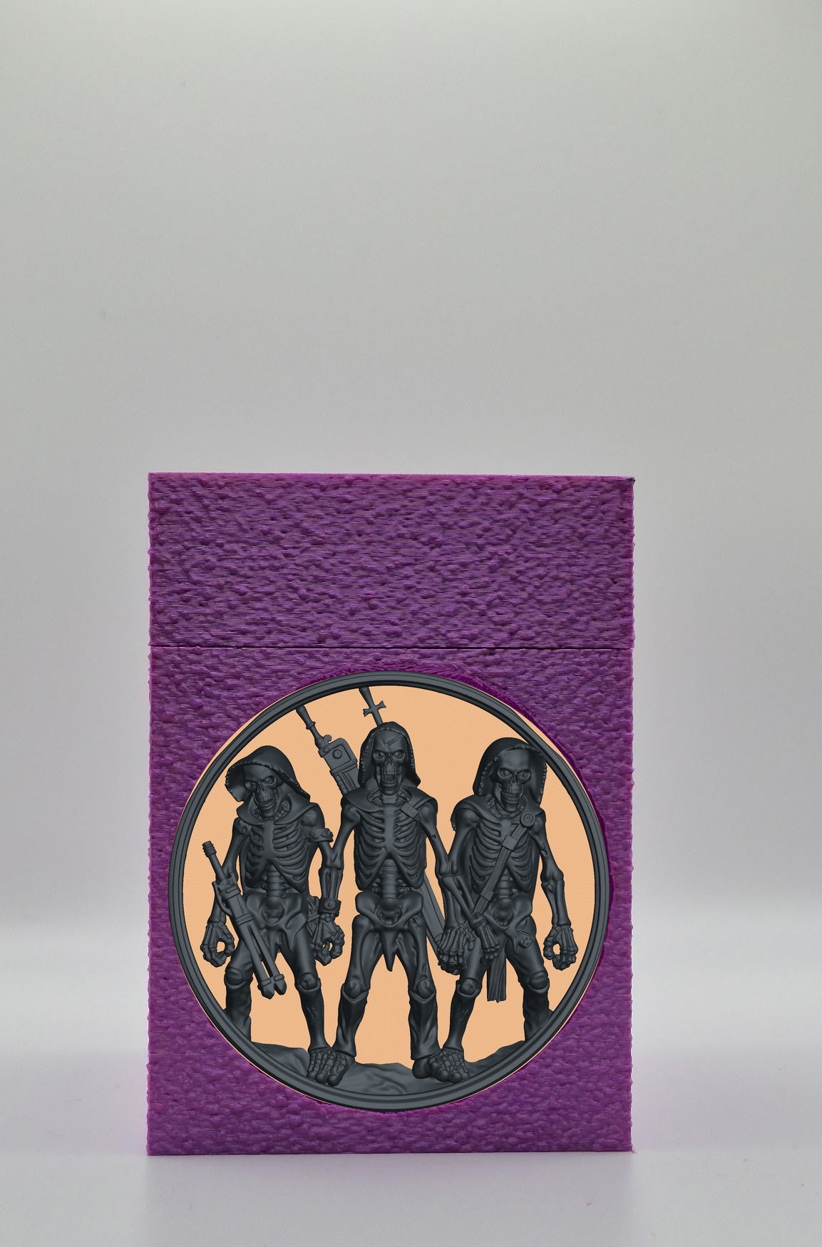 Skeleton Army Card Box — Purple