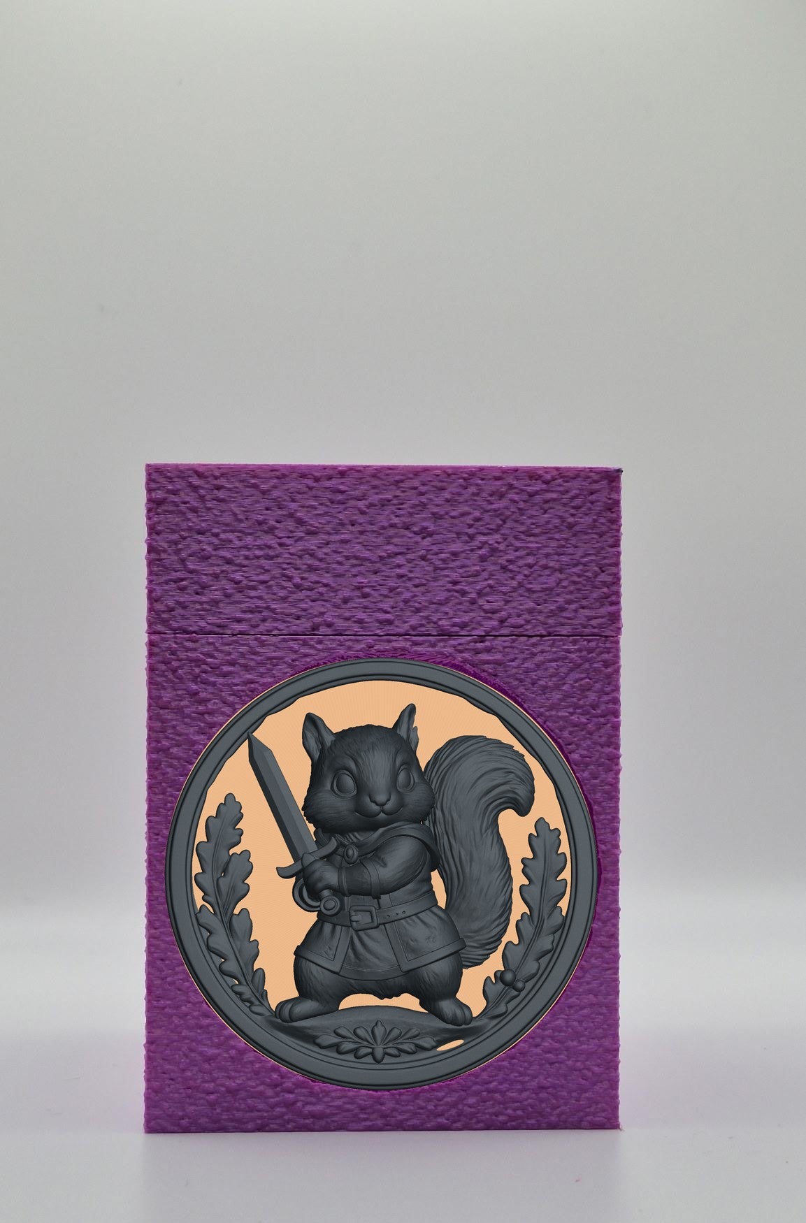 Squirrel Card Box — Purple