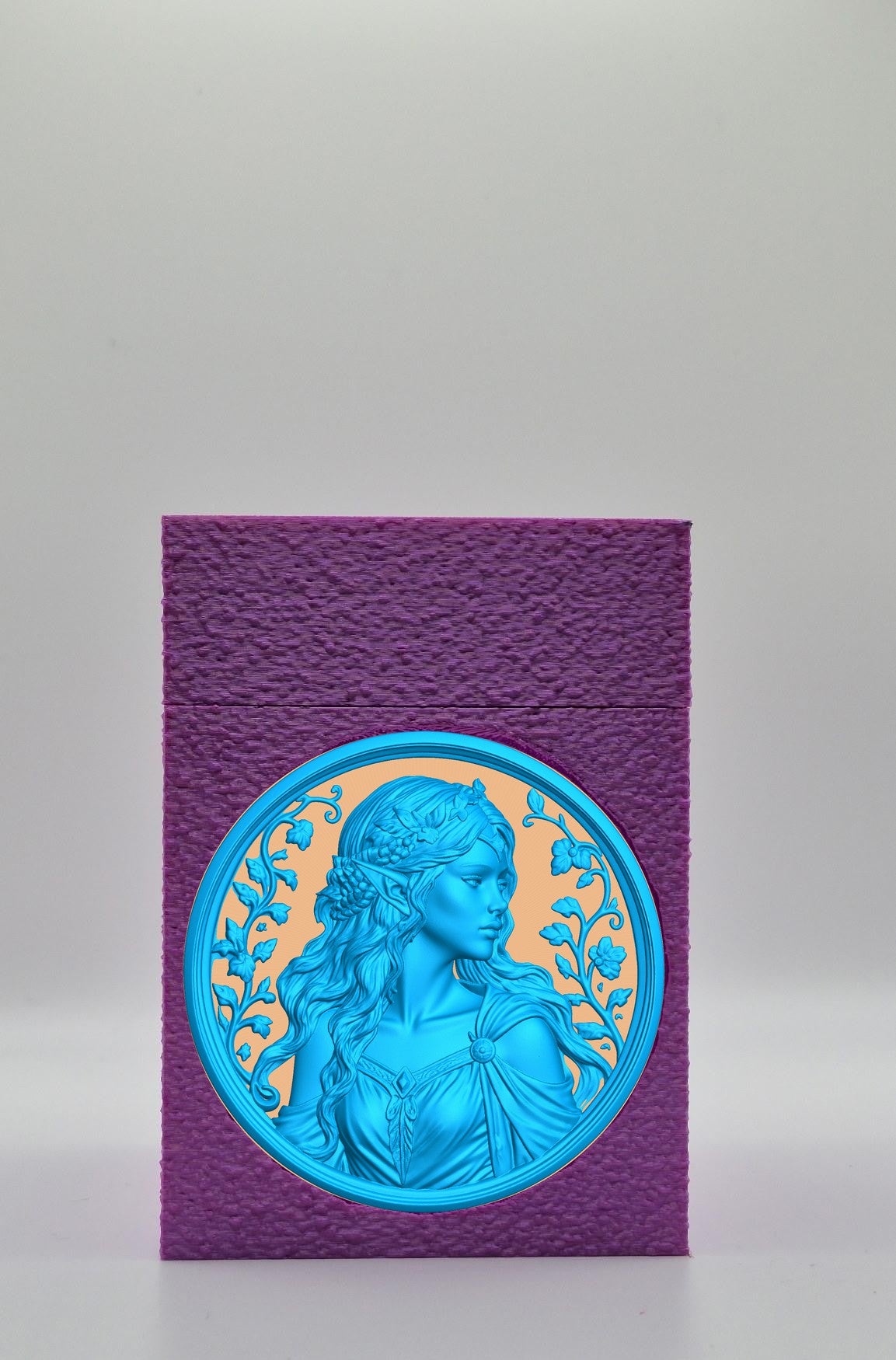 Elf Maiden Card Box — Purple