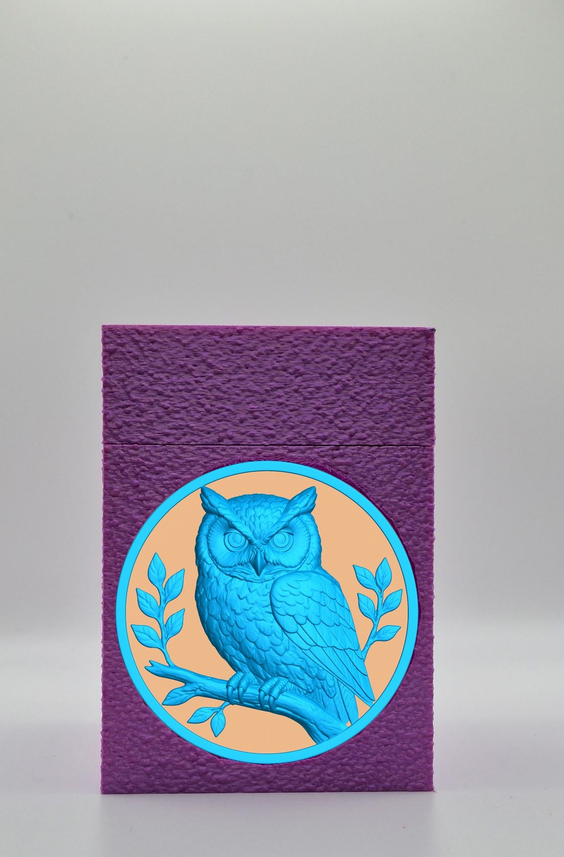 Owl Card Box — Purple