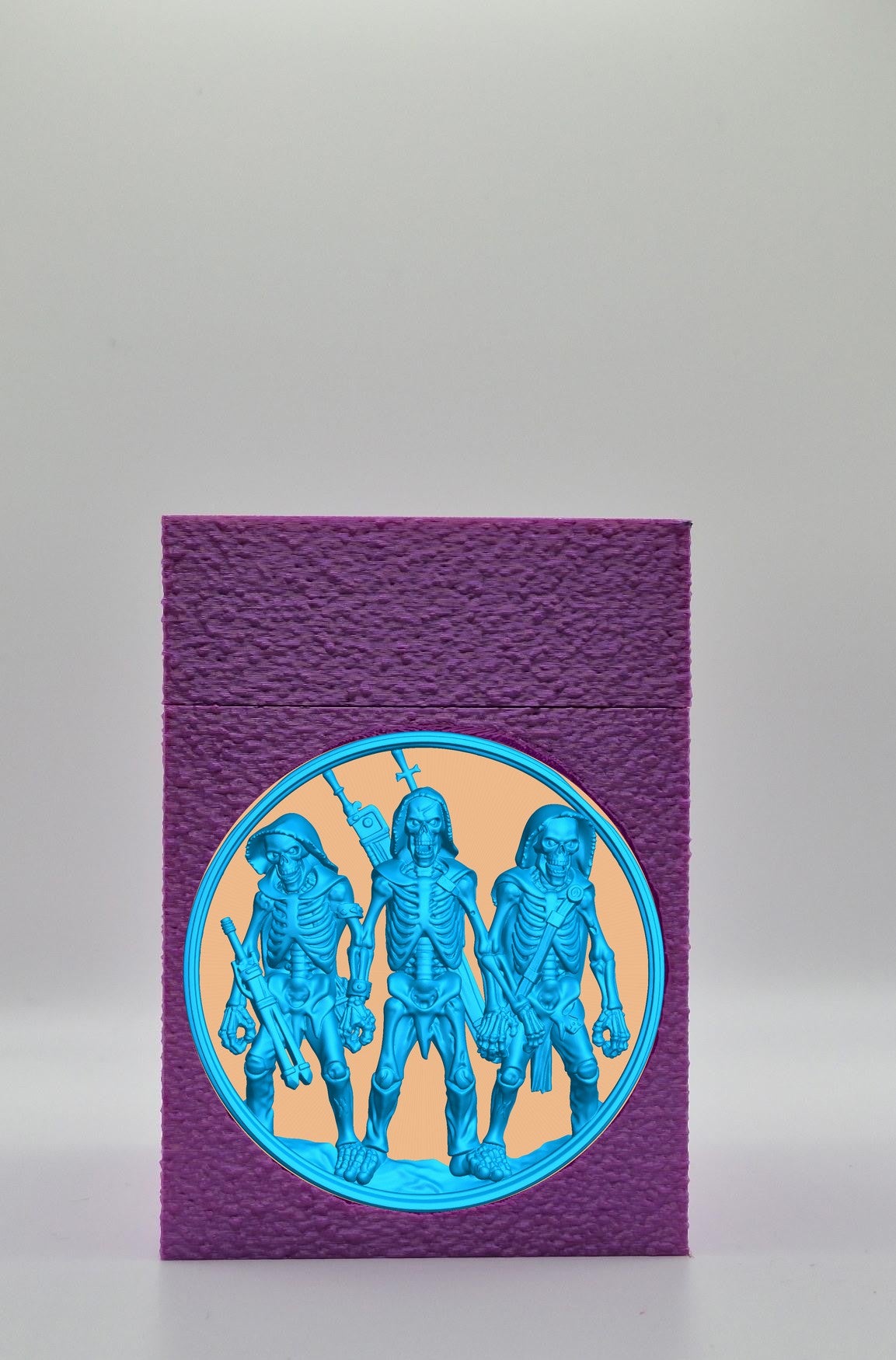 Skeleton Army Card Box — Purple