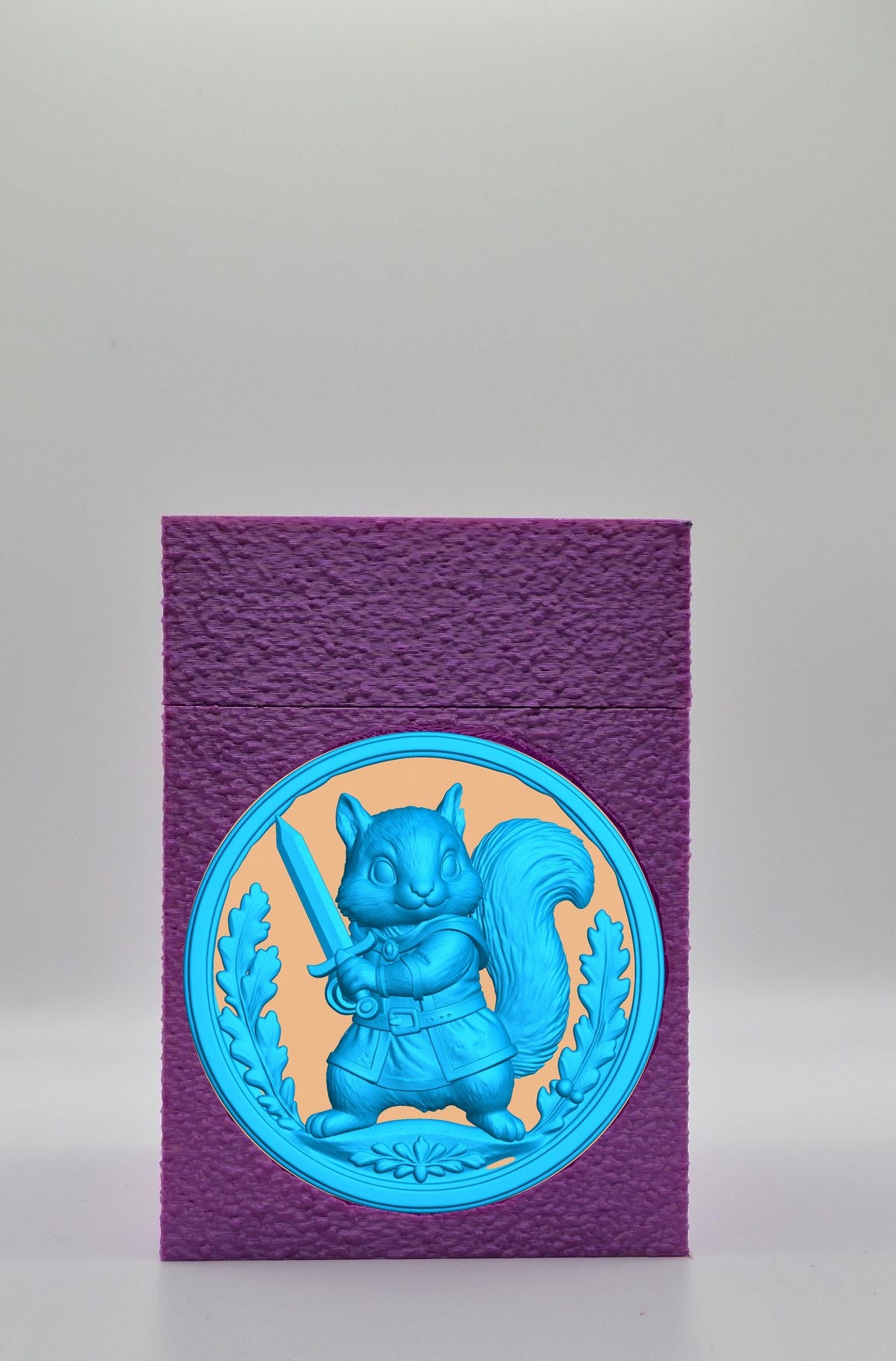 Squirrel Card Box — Purple