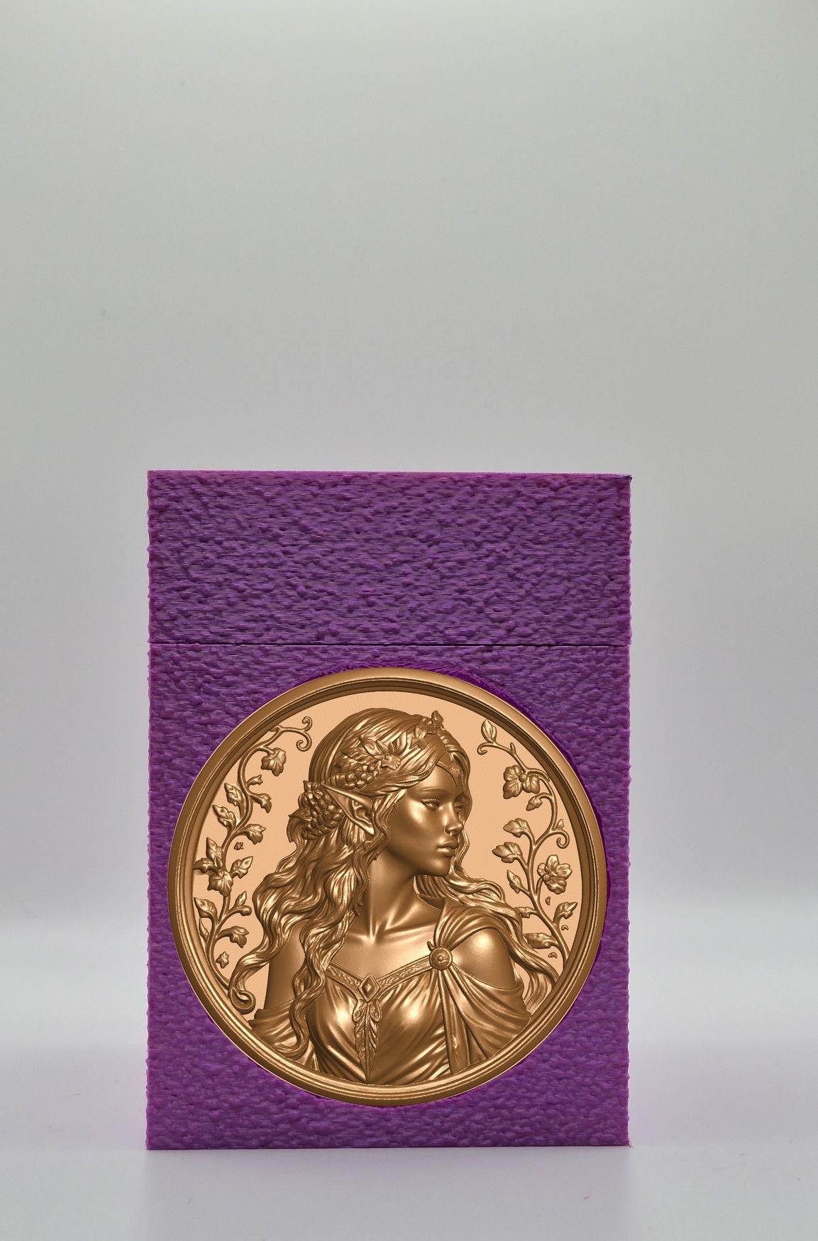 Elf Maiden Card Box — Purple
