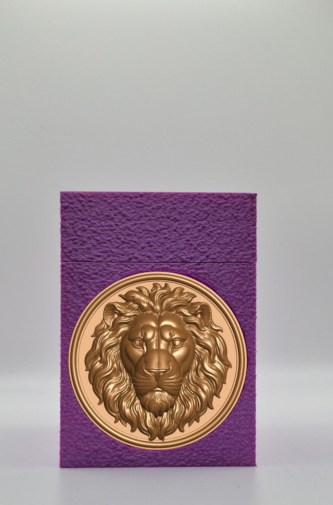 Lion Card Box — Purple