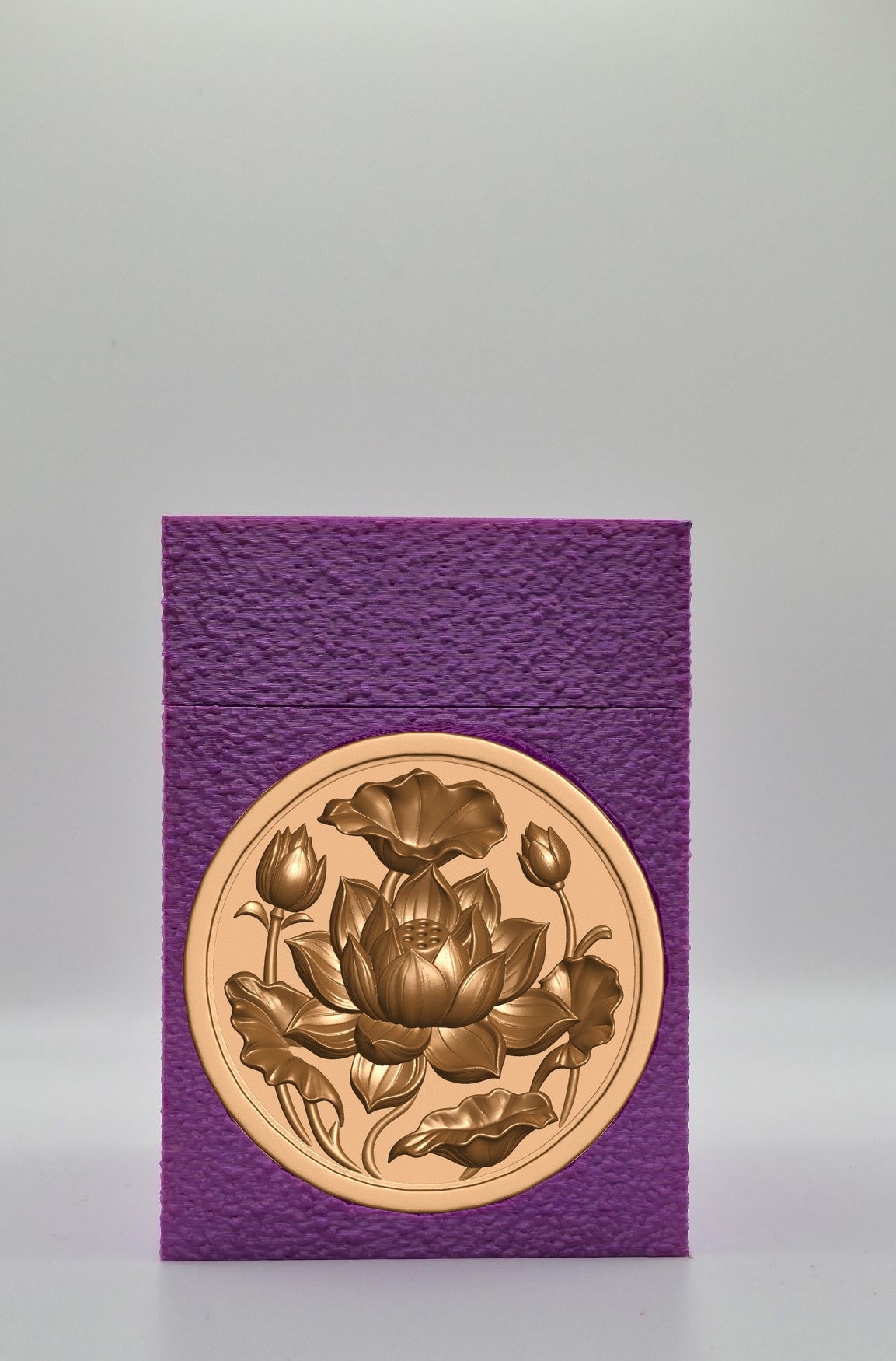 Lotus Card Box — Purple