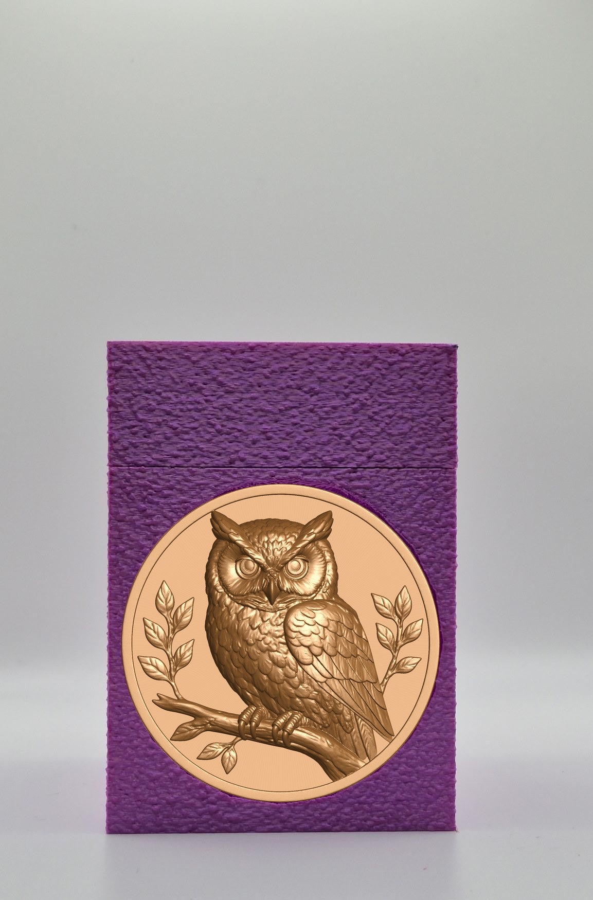 Owl Card Box — Purple