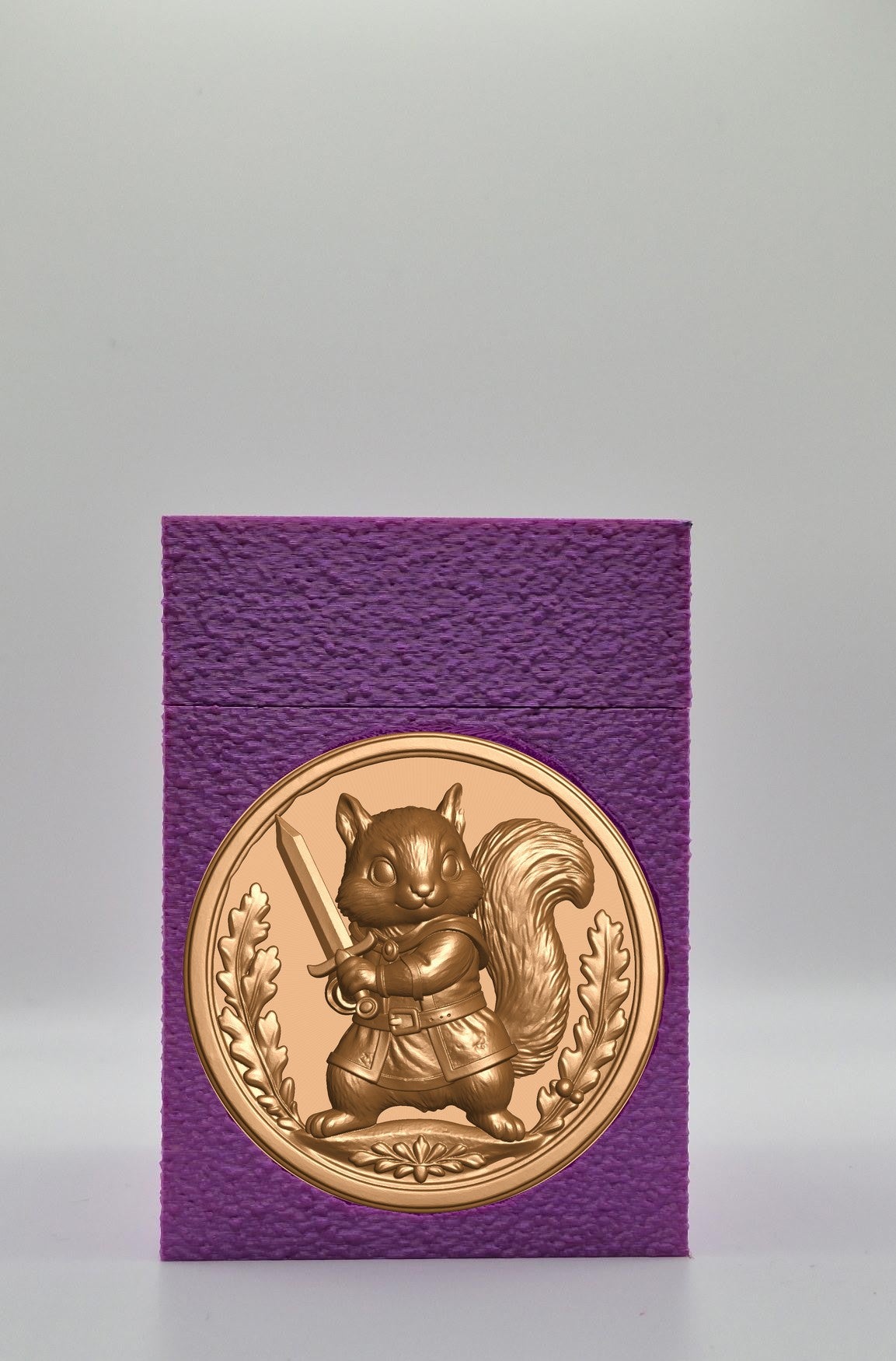 Squirrel Card Box — Purple