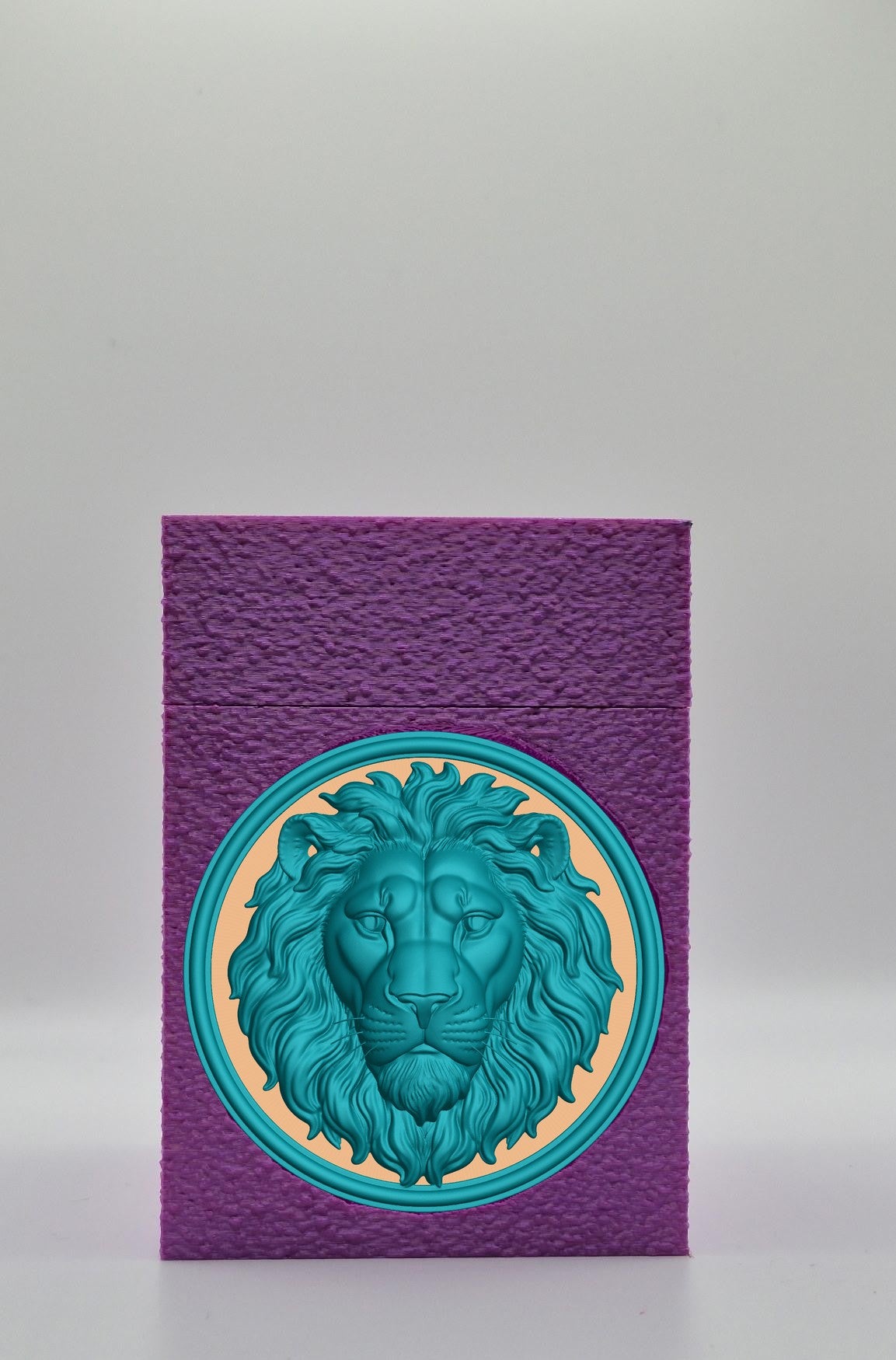 Lion Card Box — Purple