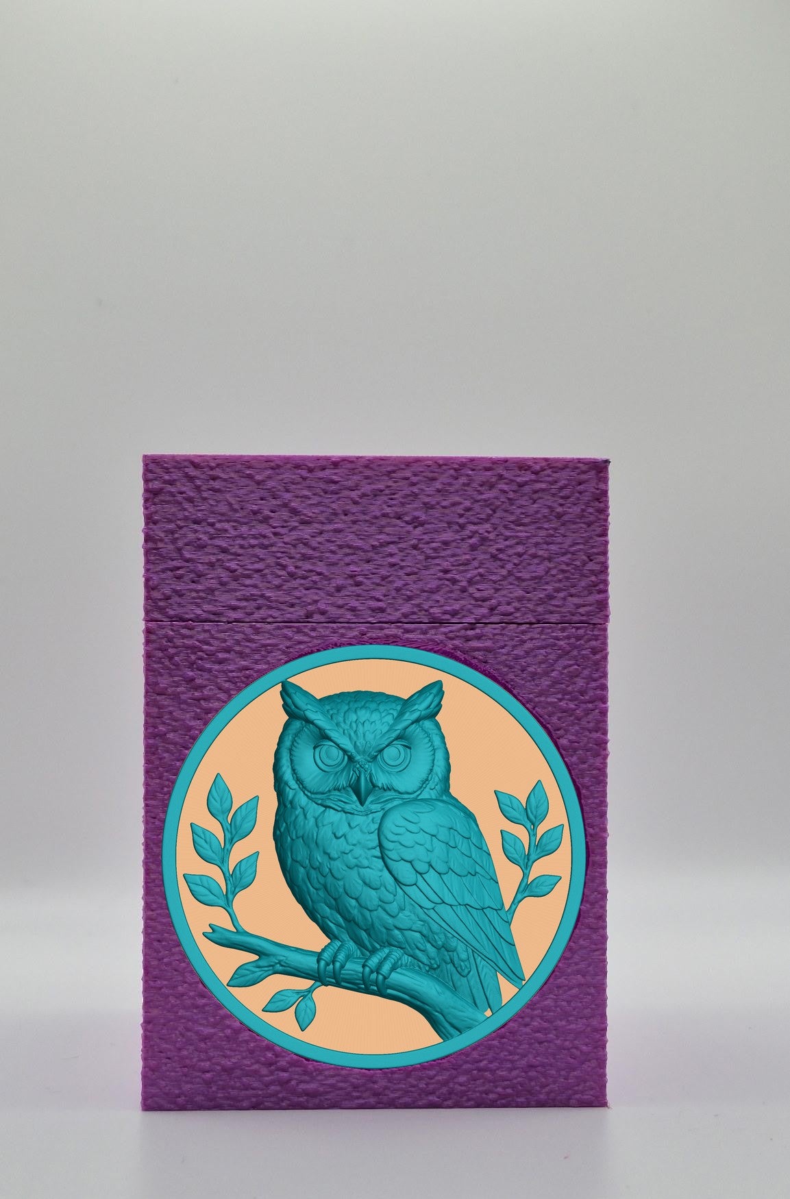 Owl Card Box — Purple
