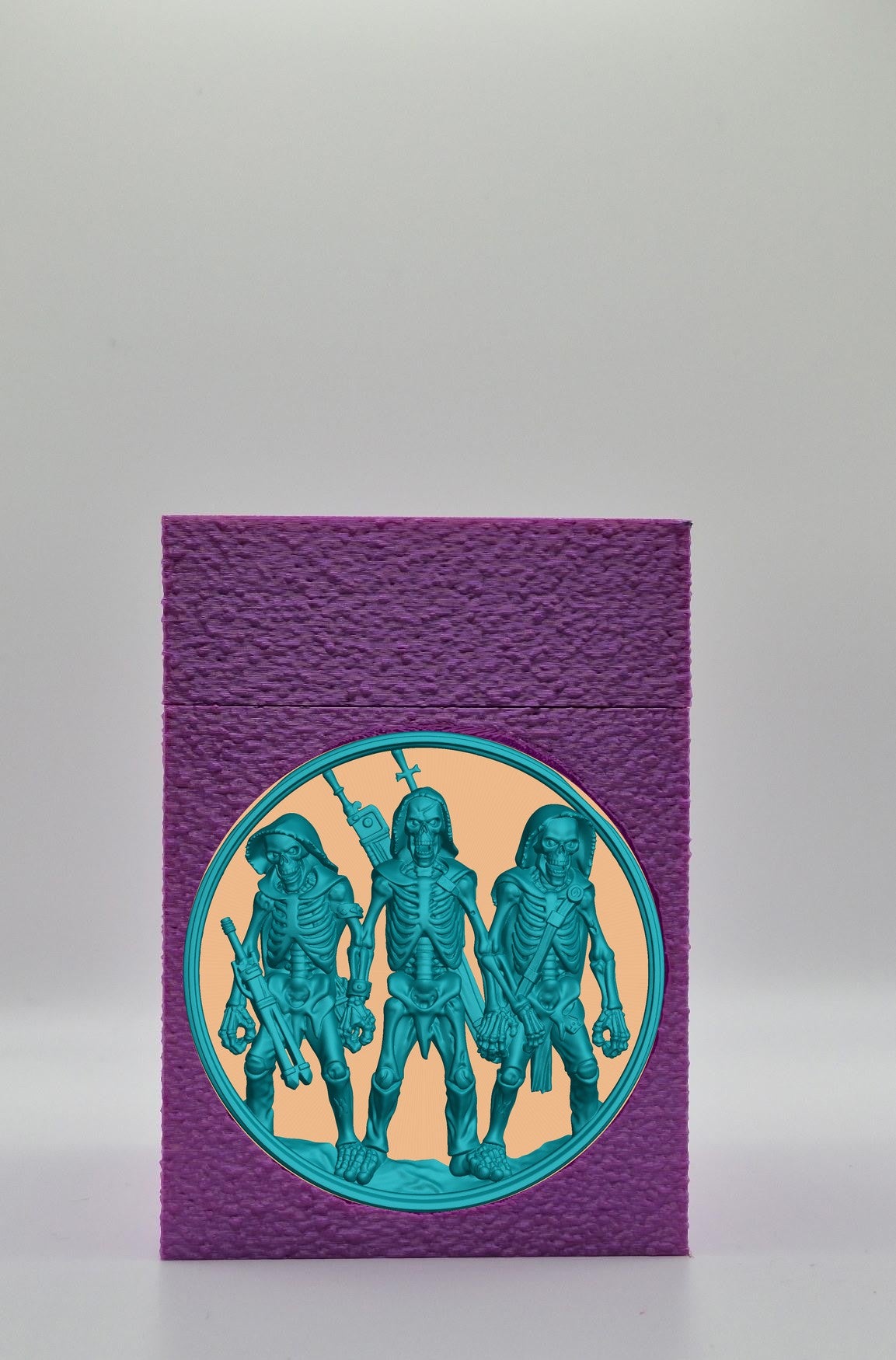 Skeleton Army Card Box — Purple