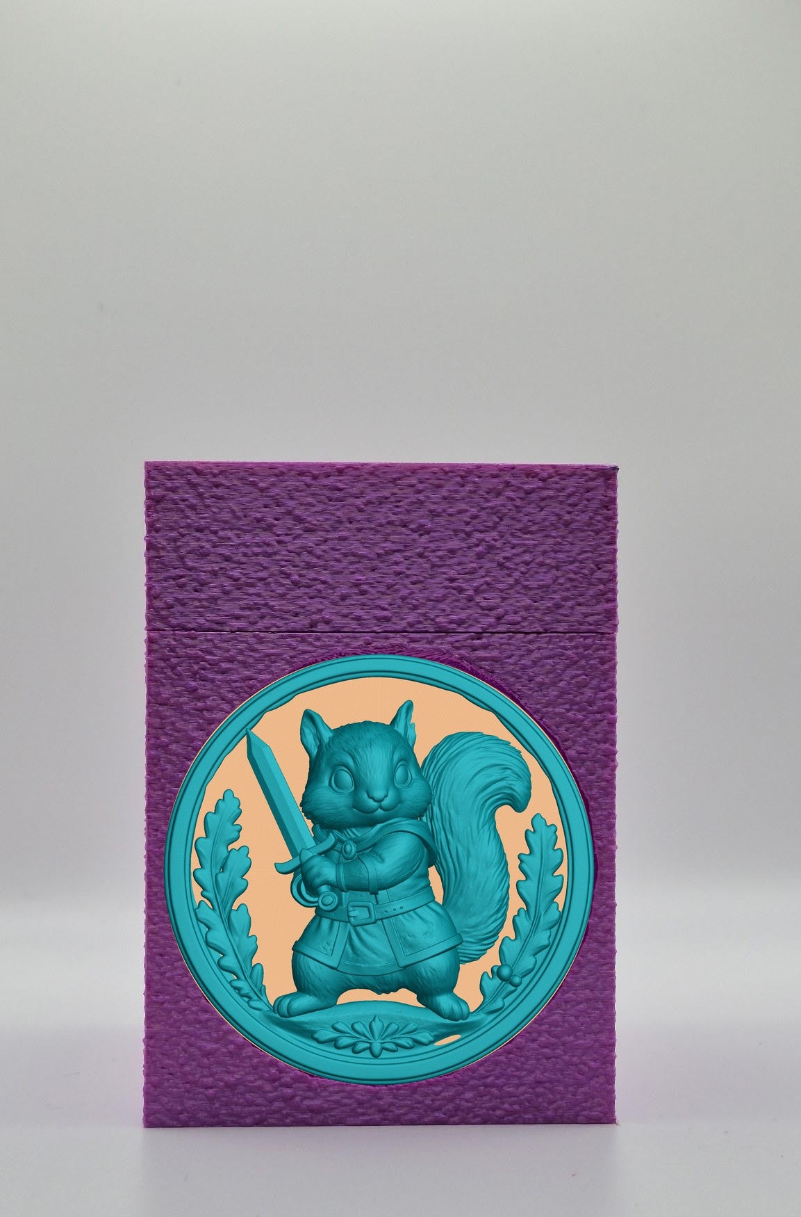 Squirrel Card Box — Purple