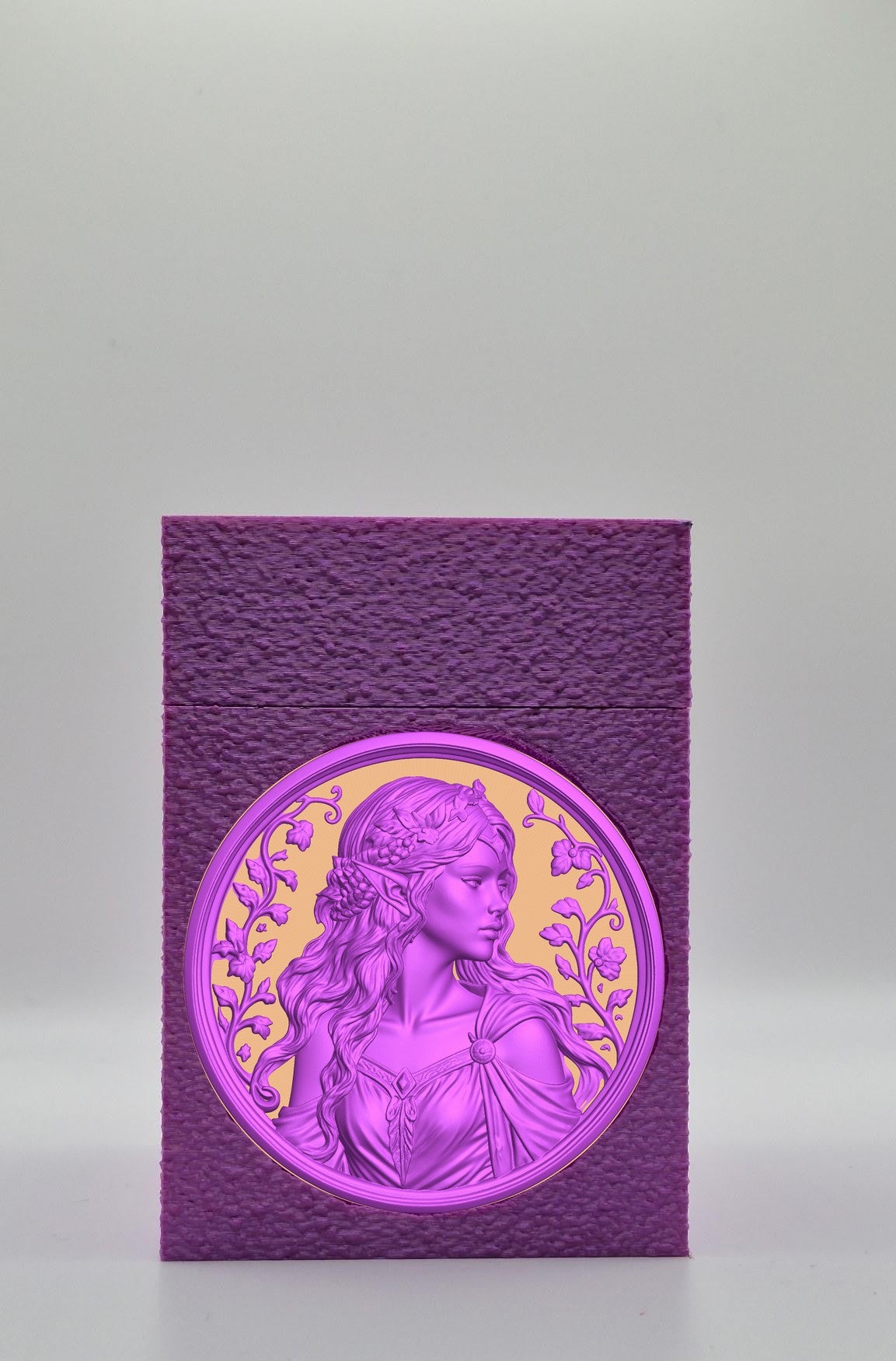 Elf Maiden Card Box — Purple