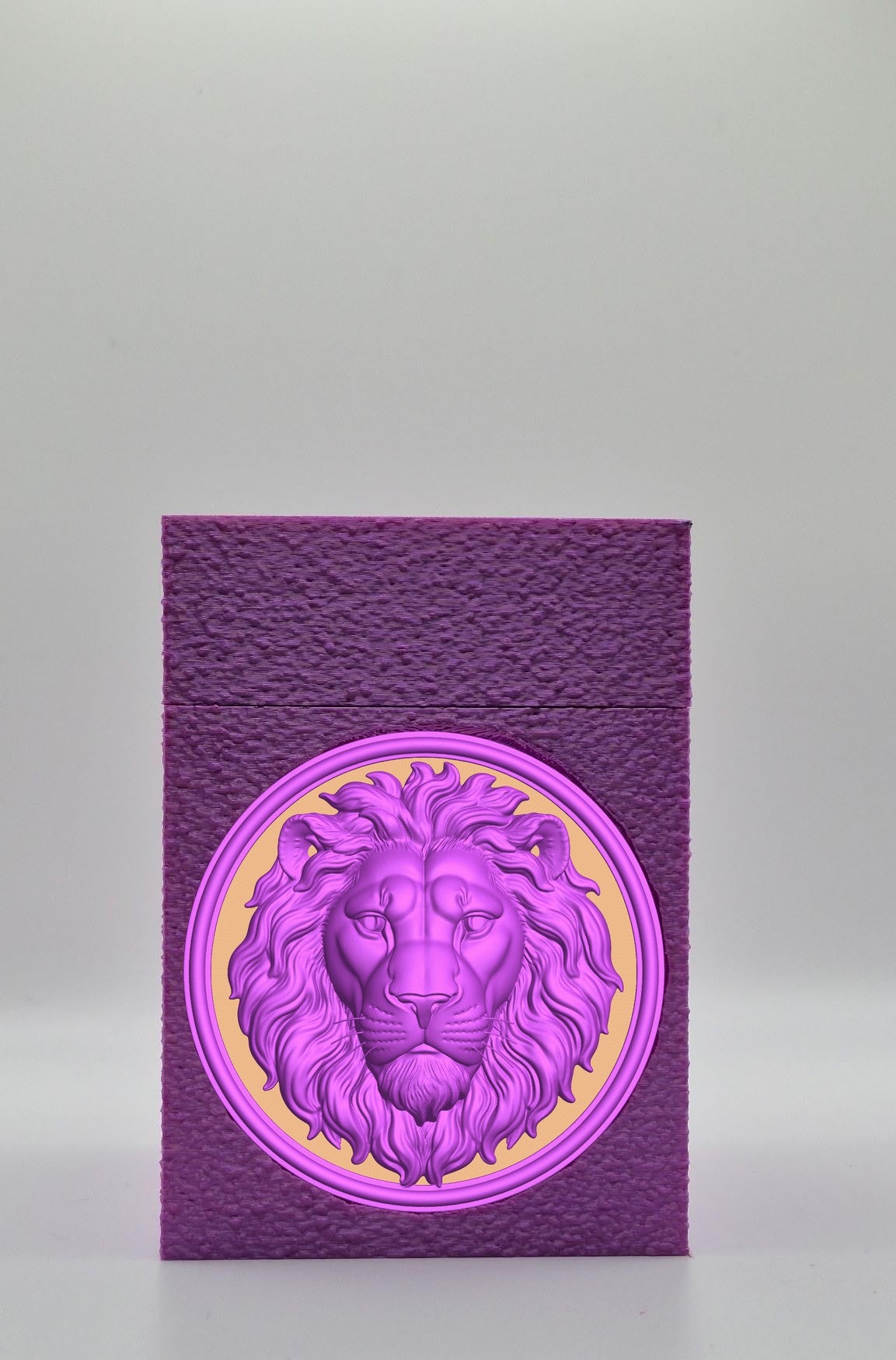 Lion Card Box — Purple
