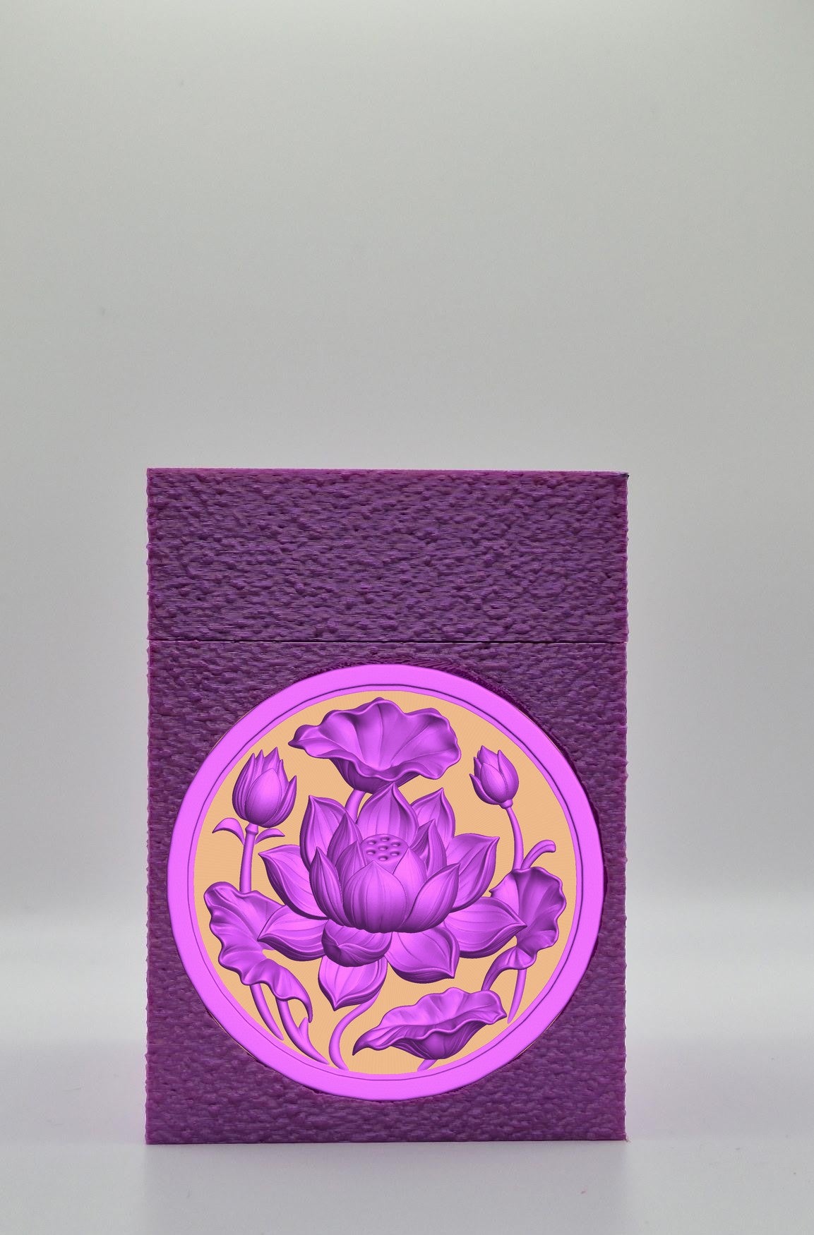 Lotus Card Box — Purple