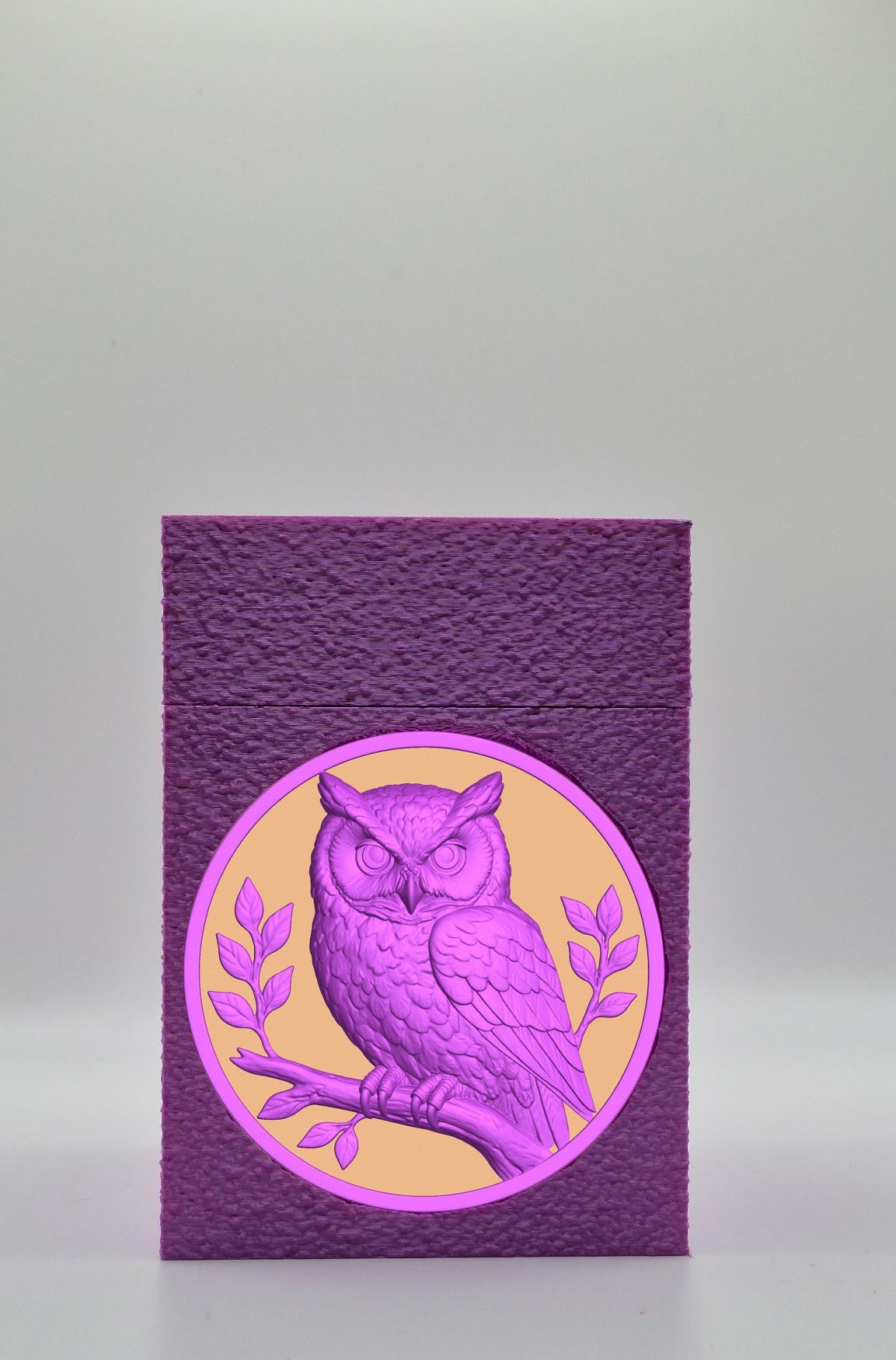 Owl Card Box — Purple