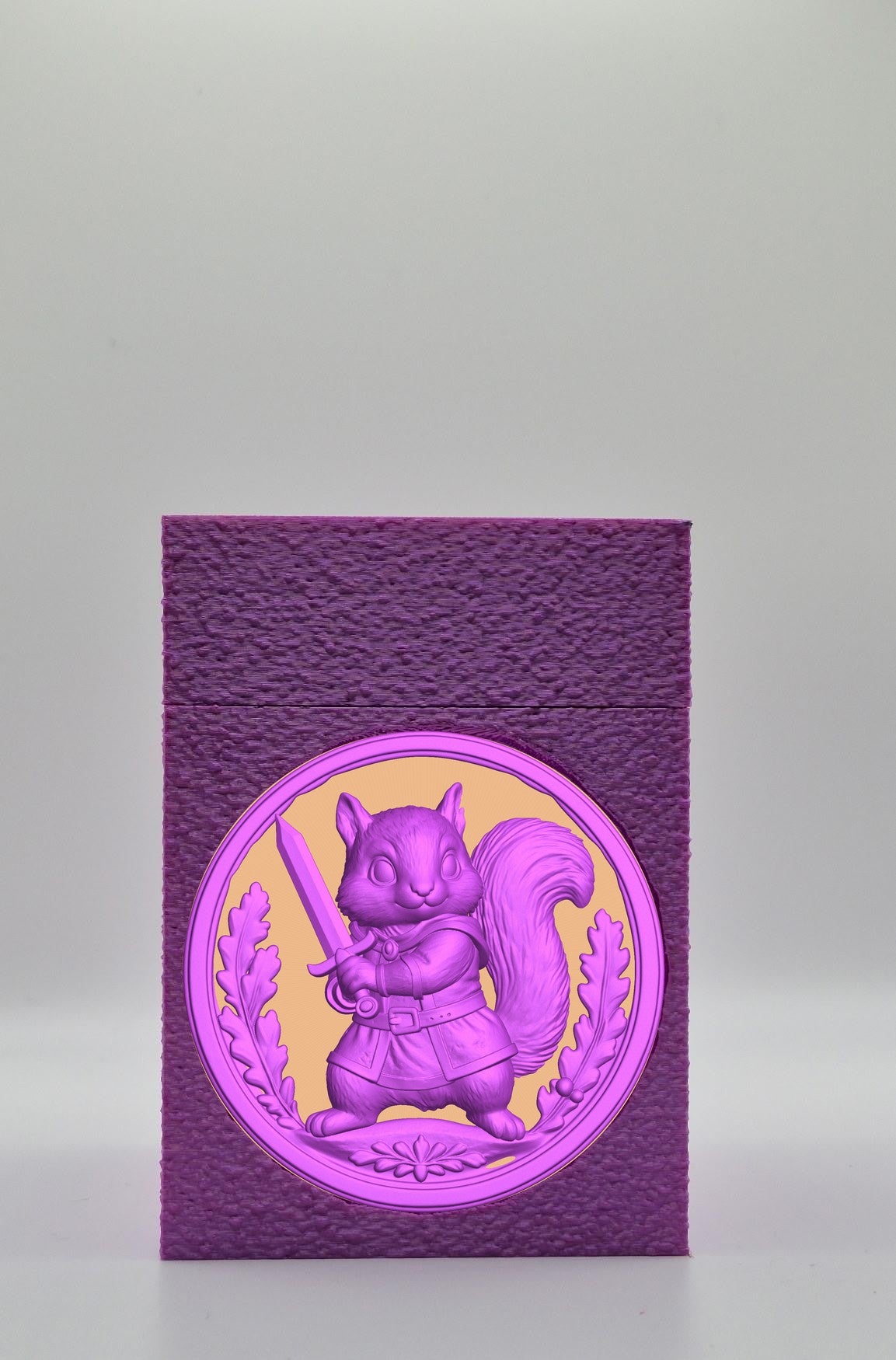 Squirrel Card Box — Purple