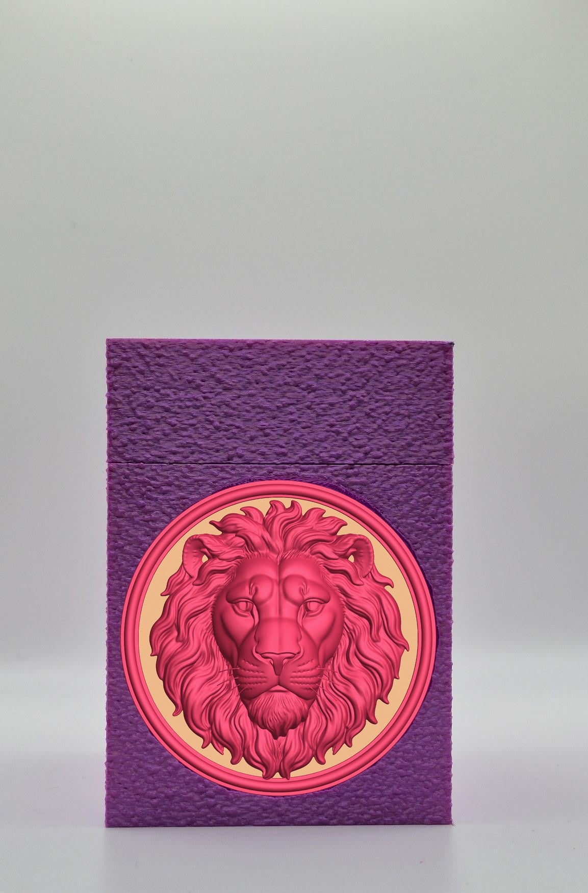 Lion Card Box — Purple