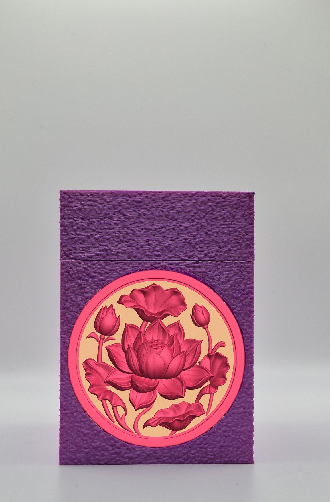 Lotus Card Box — Purple