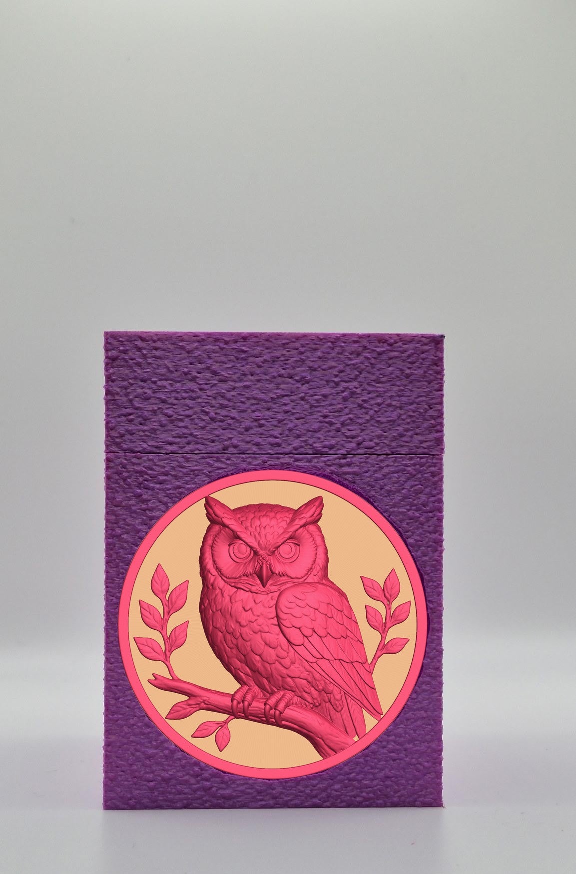 Owl Card Box — Purple