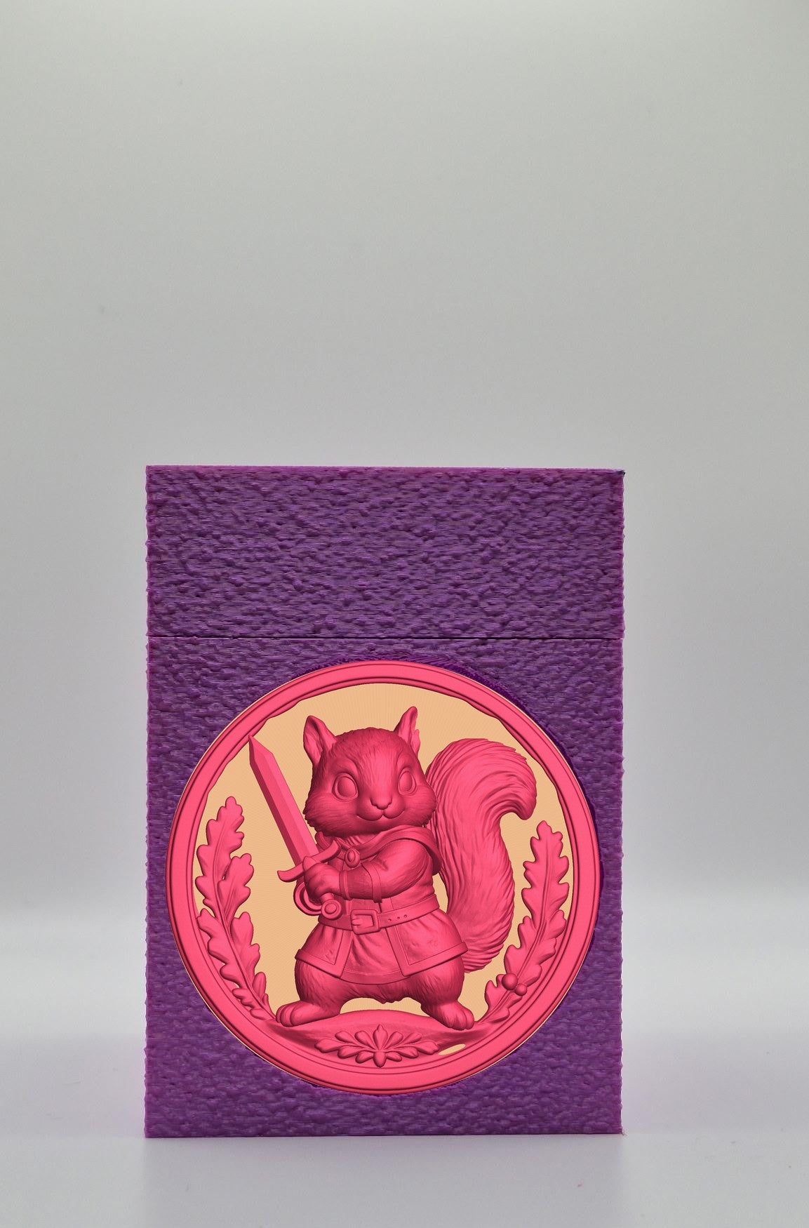 Squirrel Card Box — Purple