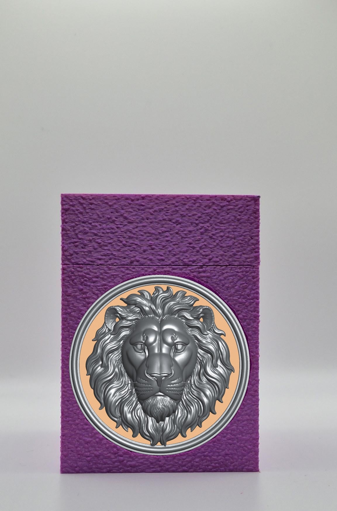 Lion Card Box — Purple