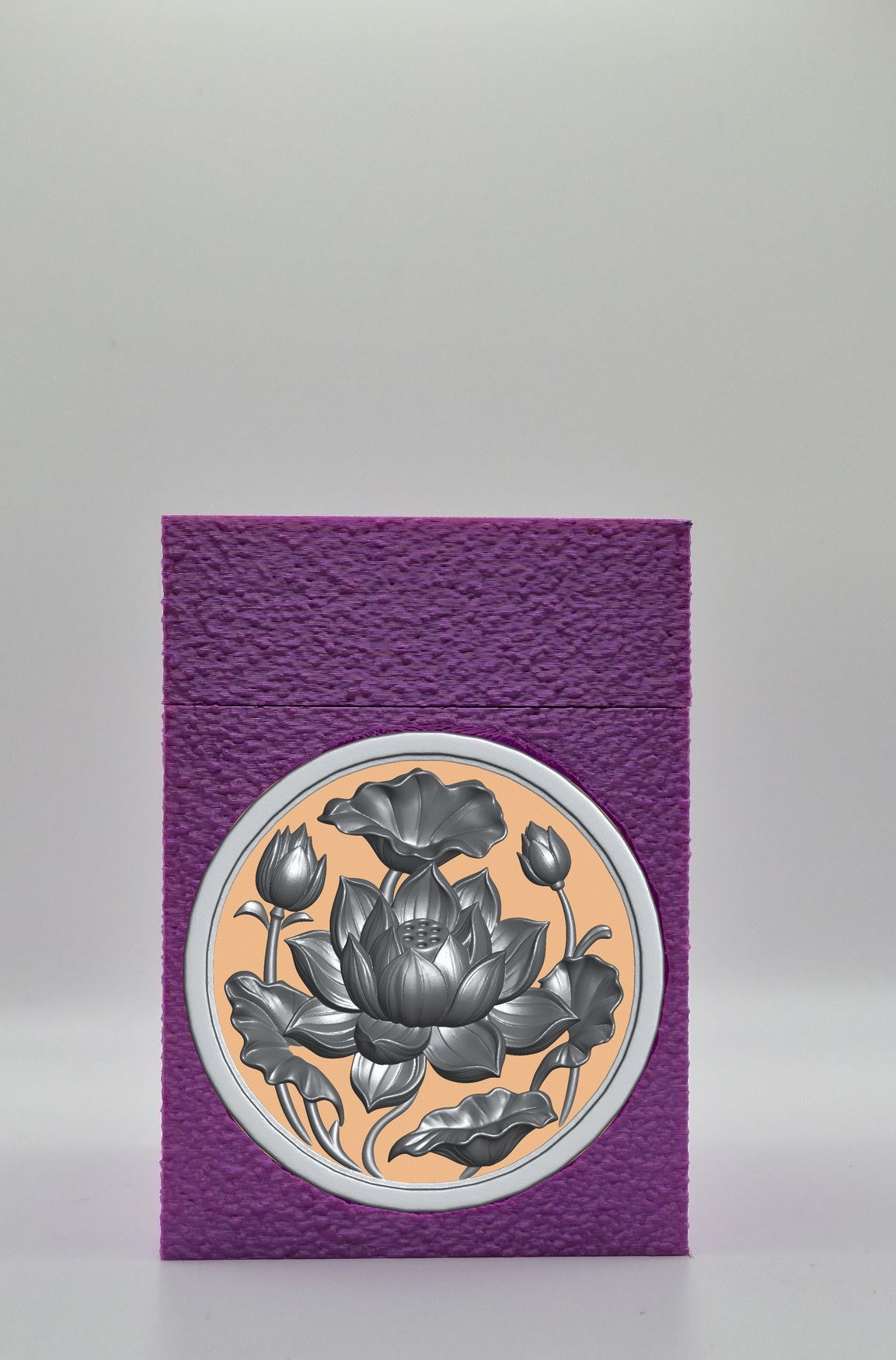 Lotus Card Box — Purple