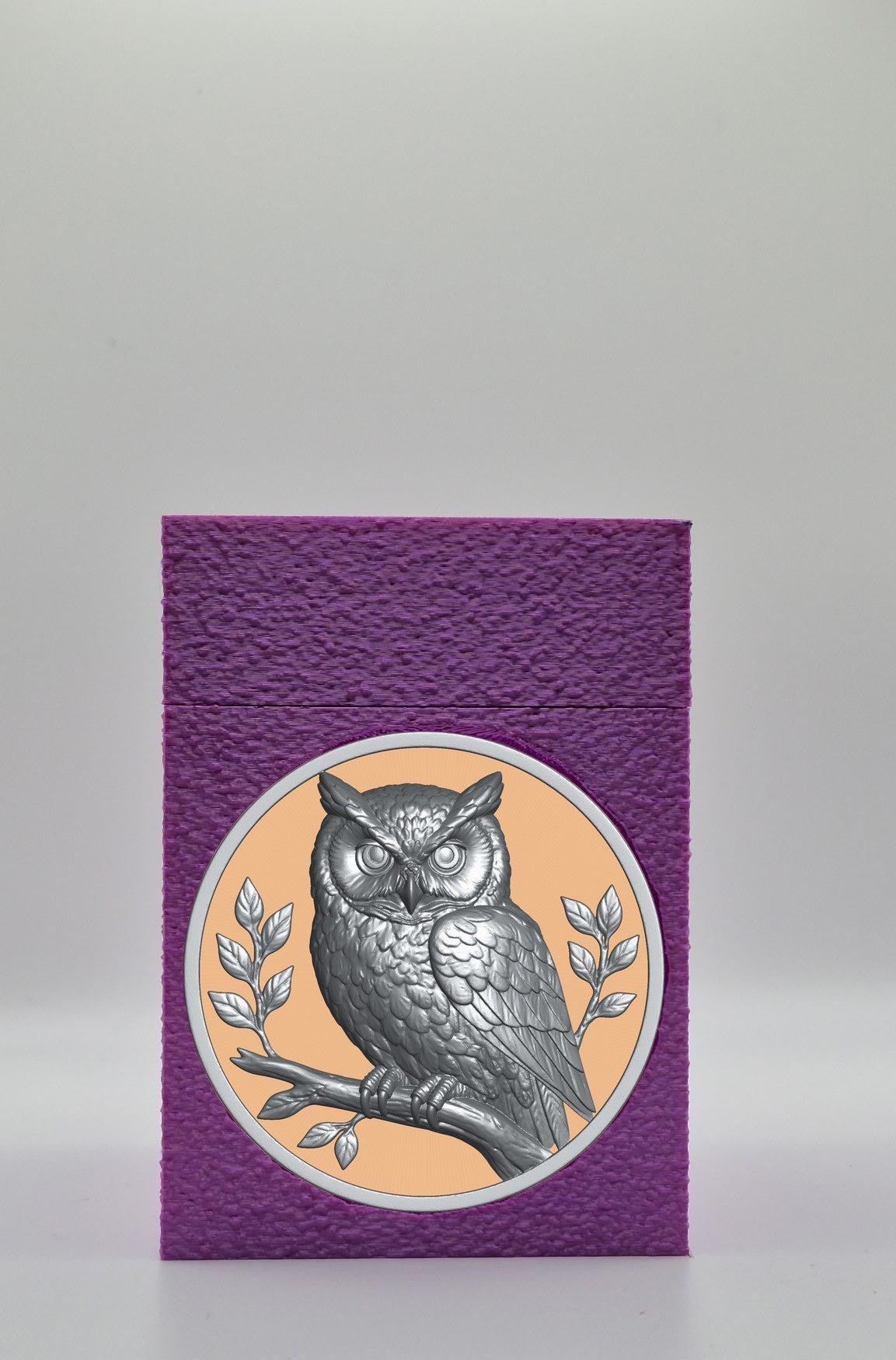 Owl Card Box — Purple