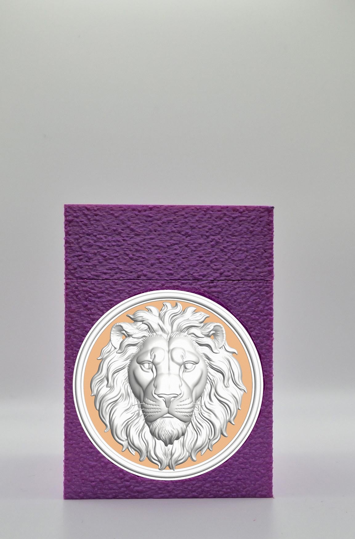 Lion Card Box — Purple