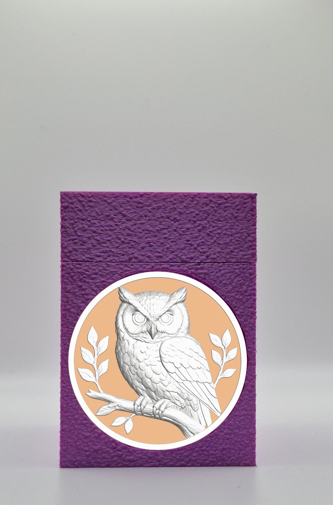 Owl Card Box — Purple