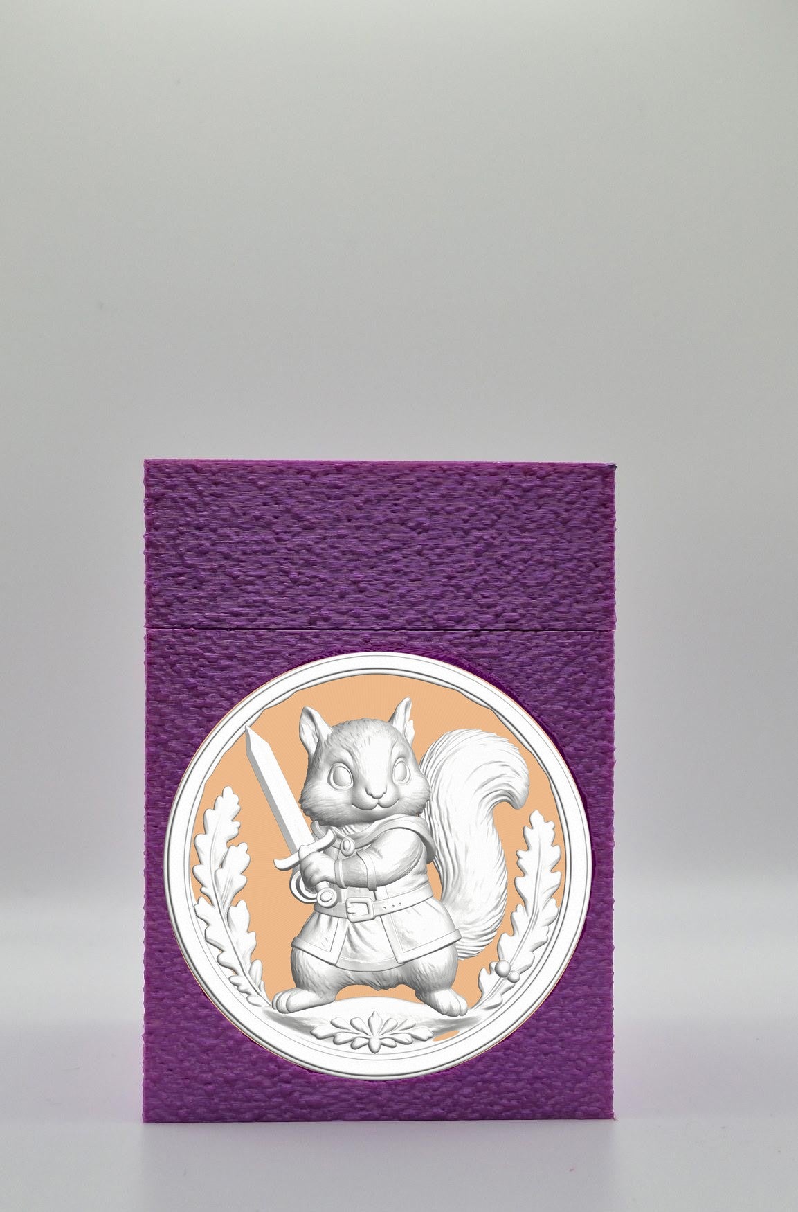 Squirrel Card Box — Purple