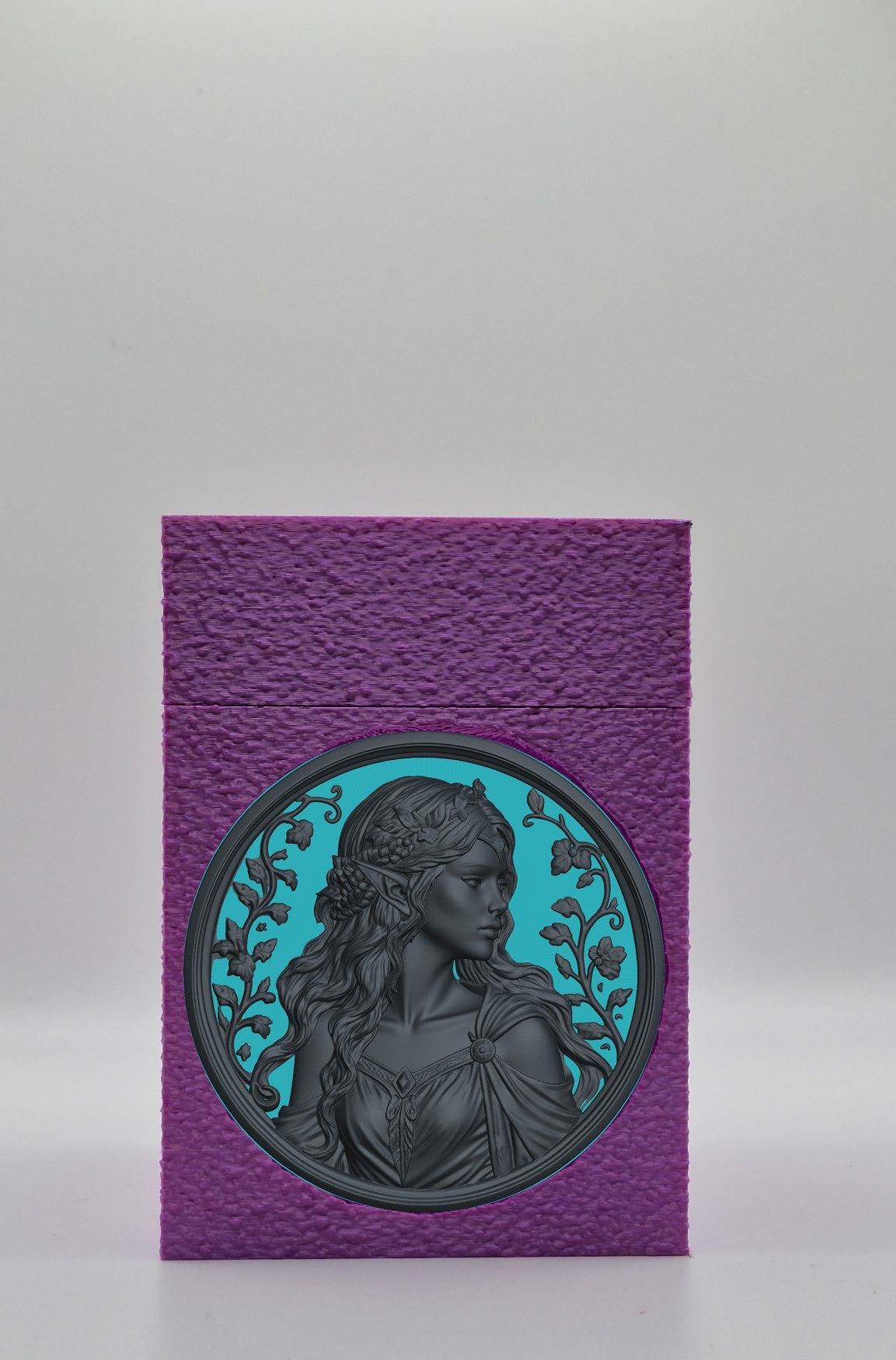 Elf Maiden Card Box — Purple
