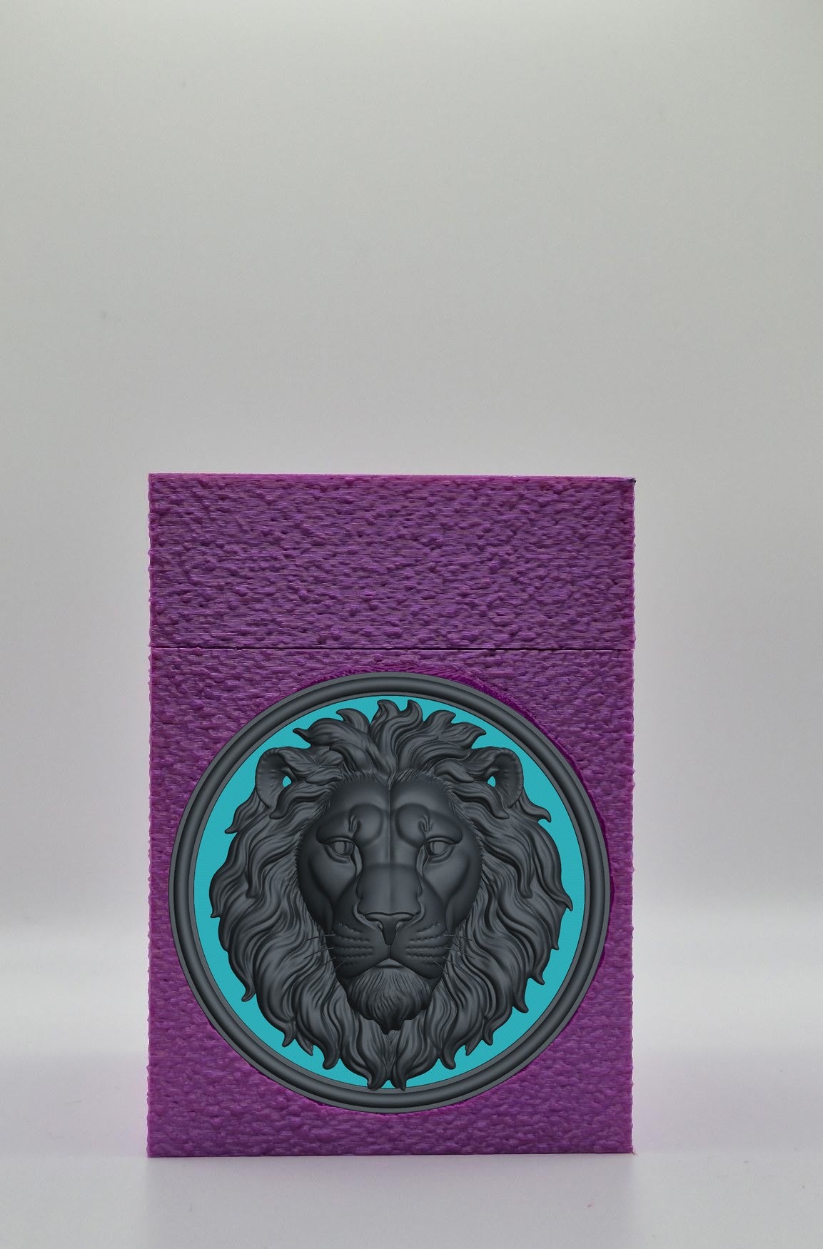 Lion Card Box — Purple
